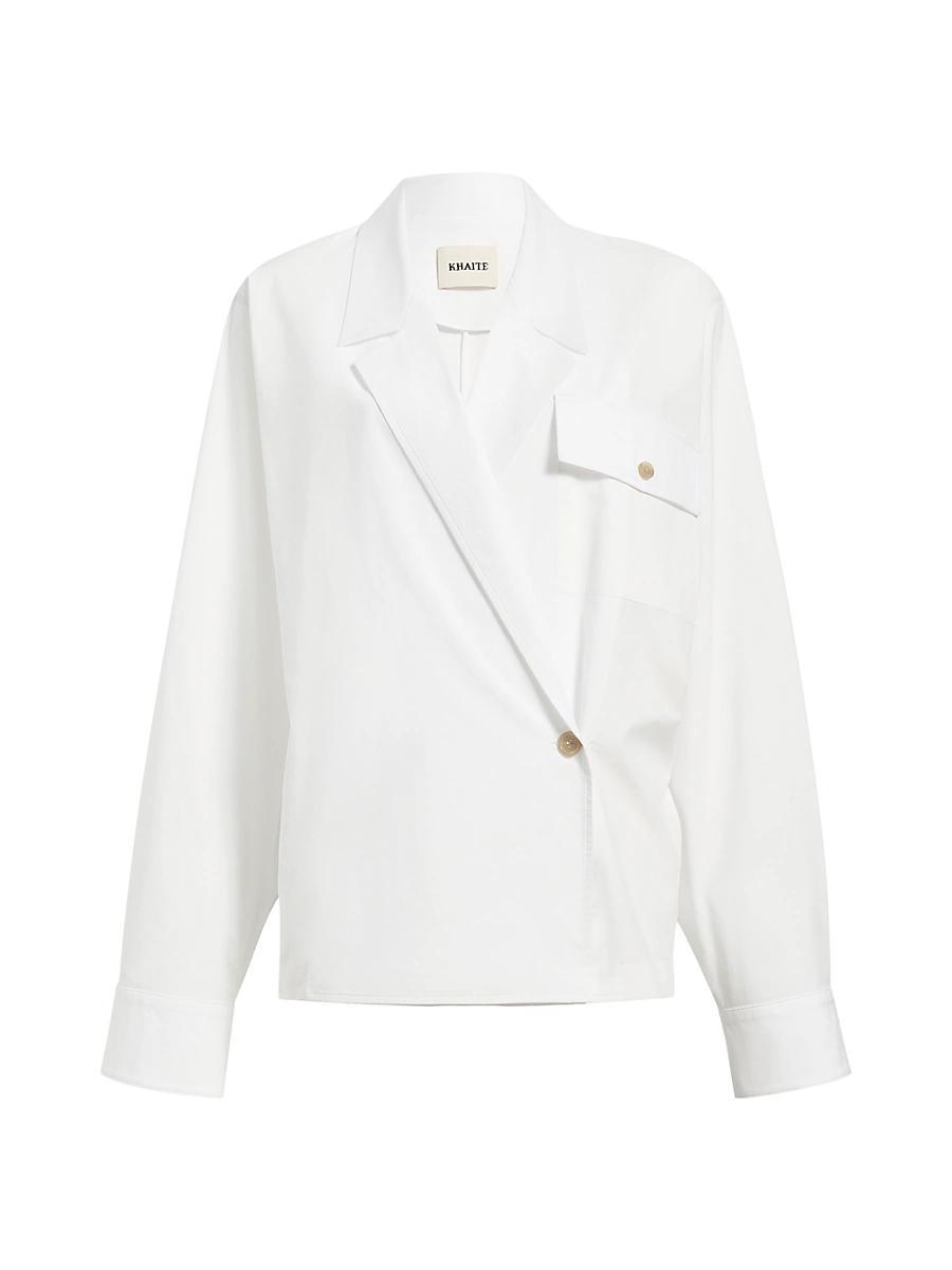 Womens Garth Cotton One-Button Shirt Product Image