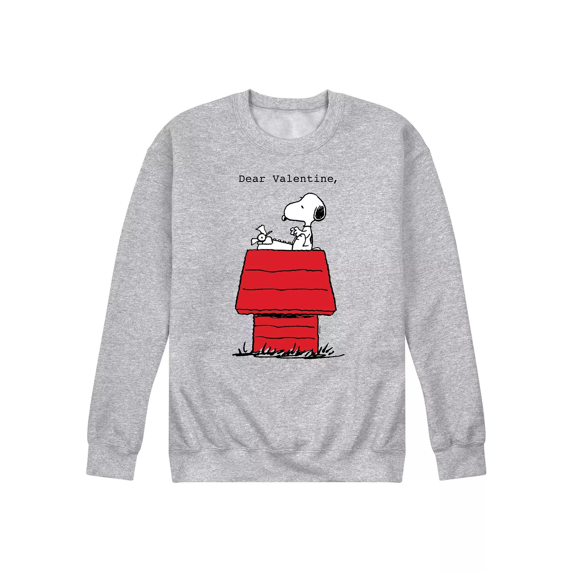 Mens Peanuts Dear Valentine Sweatshirt Product Image
