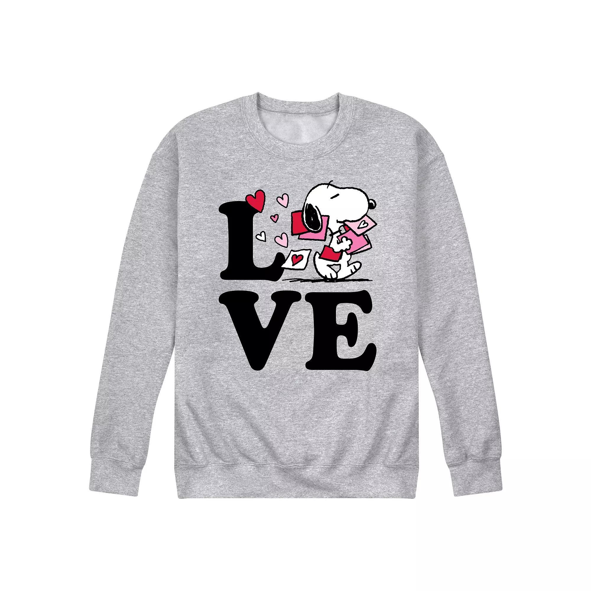 Mens Peanuts Love Snoopy Sweatshirt Product Image
