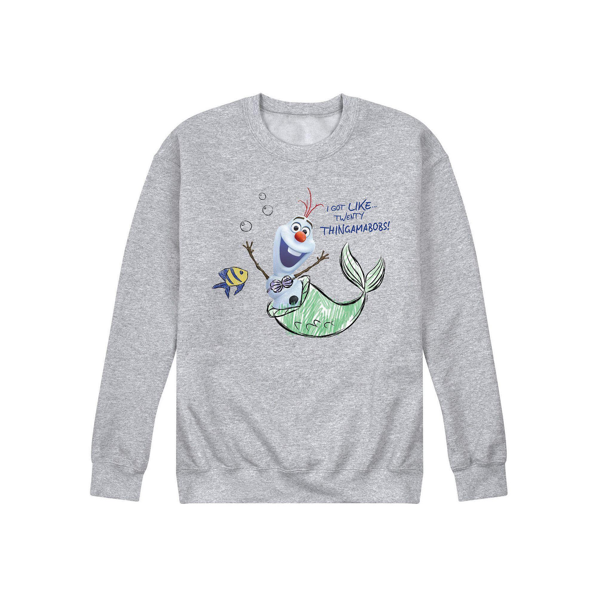 Disneys Frozen Mens Olaf Mermaid Graphic Sweatshirt Product Image