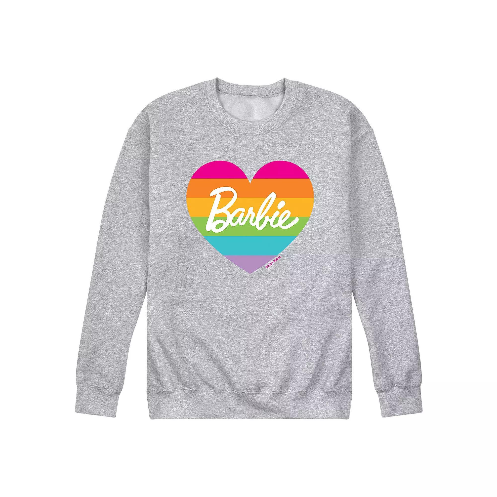Mens Barbie Pride Rainbow Fleece Sweatshirt Product Image
