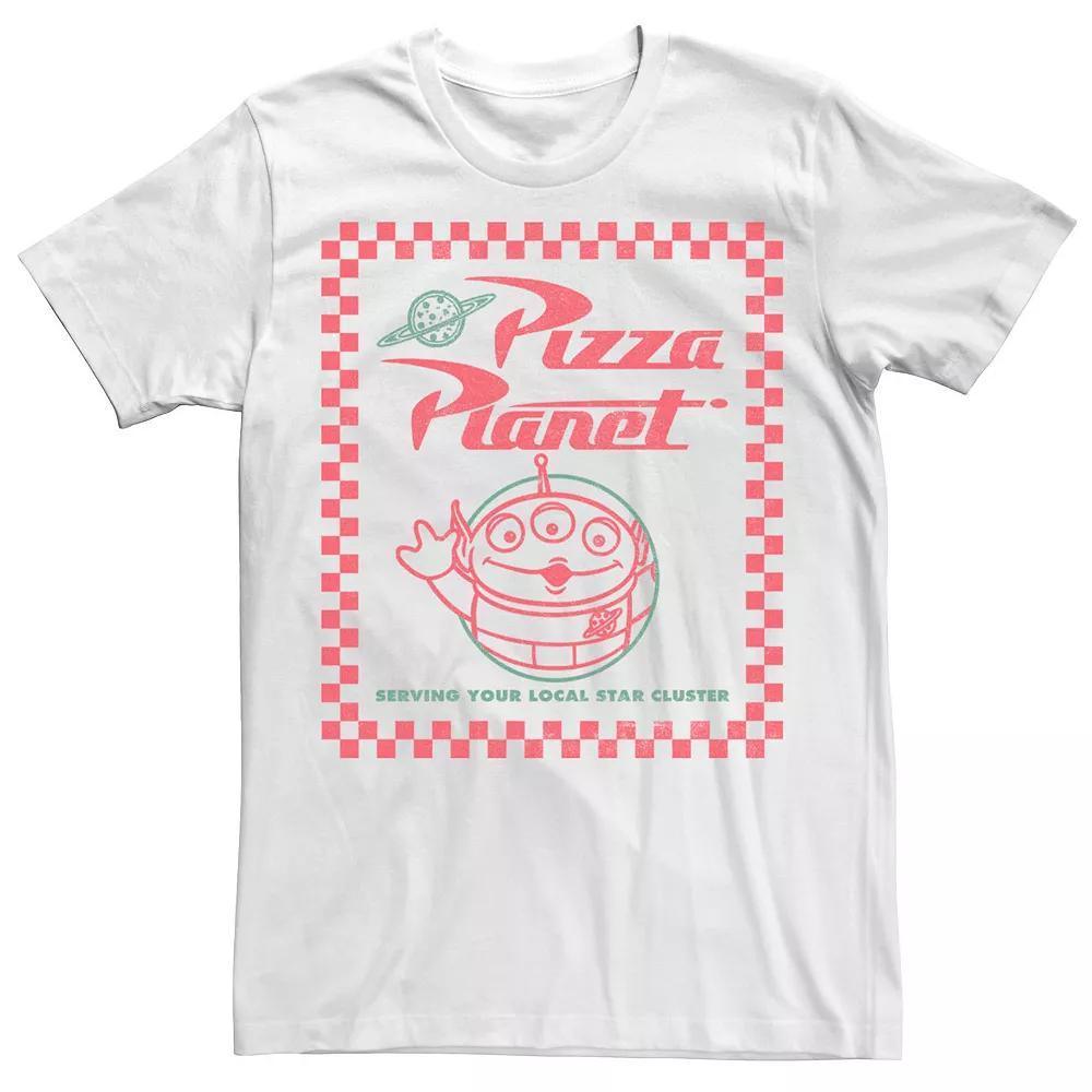 Disney / Pixar's Toy Story Alien Men's Pizza Planet Box Art Tee, Size: XL, White Product Image