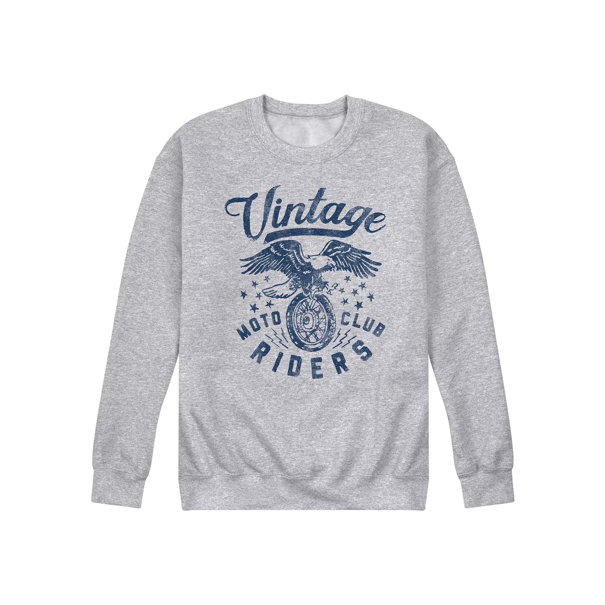 Mens Vintage Moto Club Rider Graphic Sweatshirt Product Image