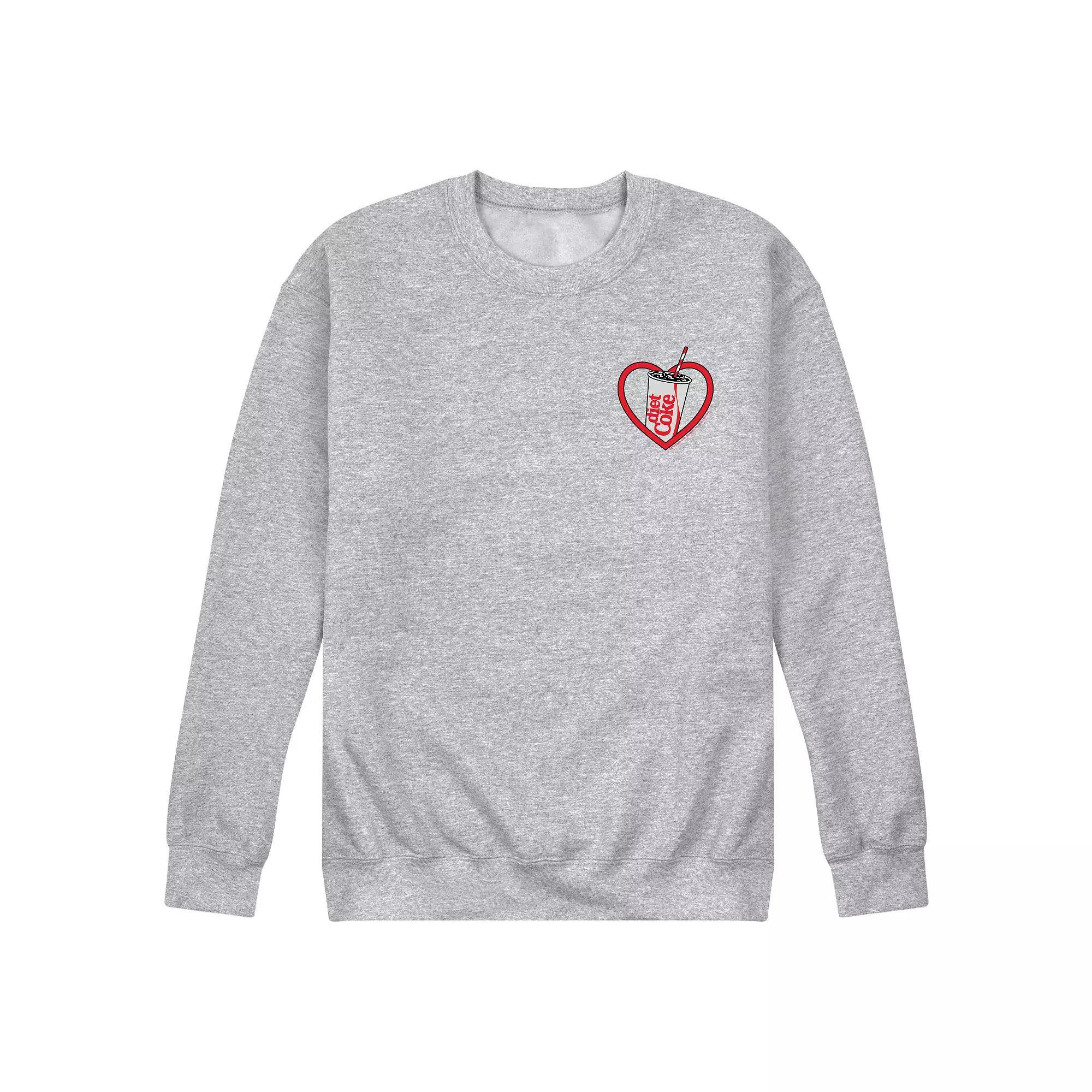 Mens Diet Coke Heart Fleece Sweatshirt Product Image