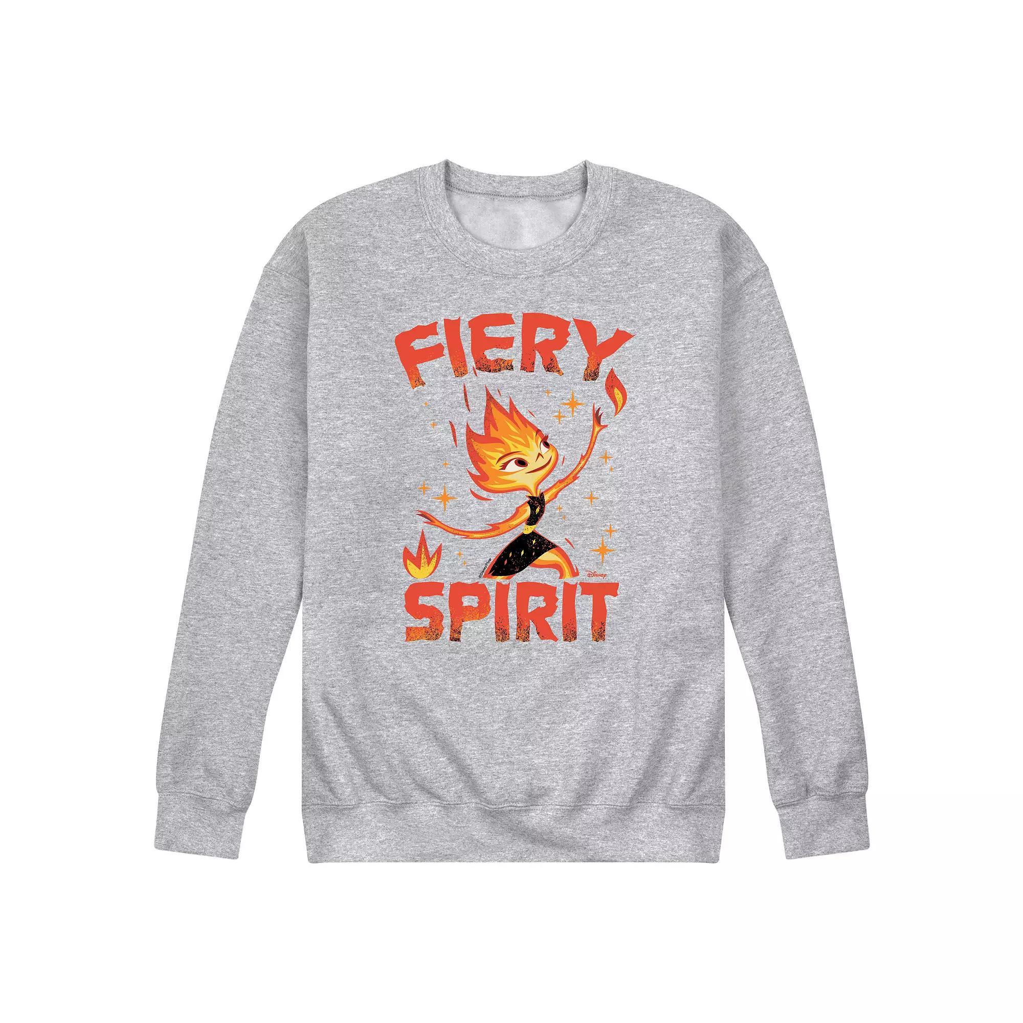 Disneys Elemental Mens Fiery Spirit Fleece Sweatshirt Product Image