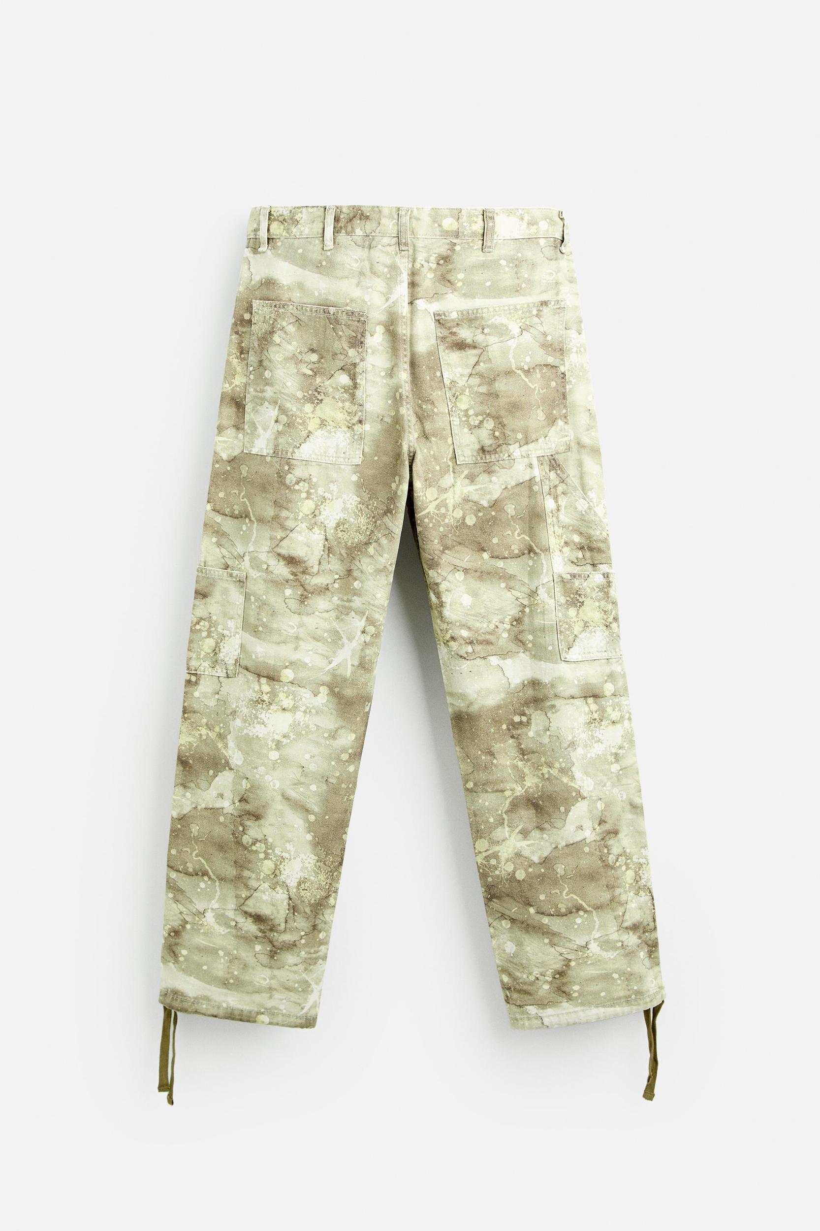 ABSTRACT PRINT CARPENTER PANTS Product Image