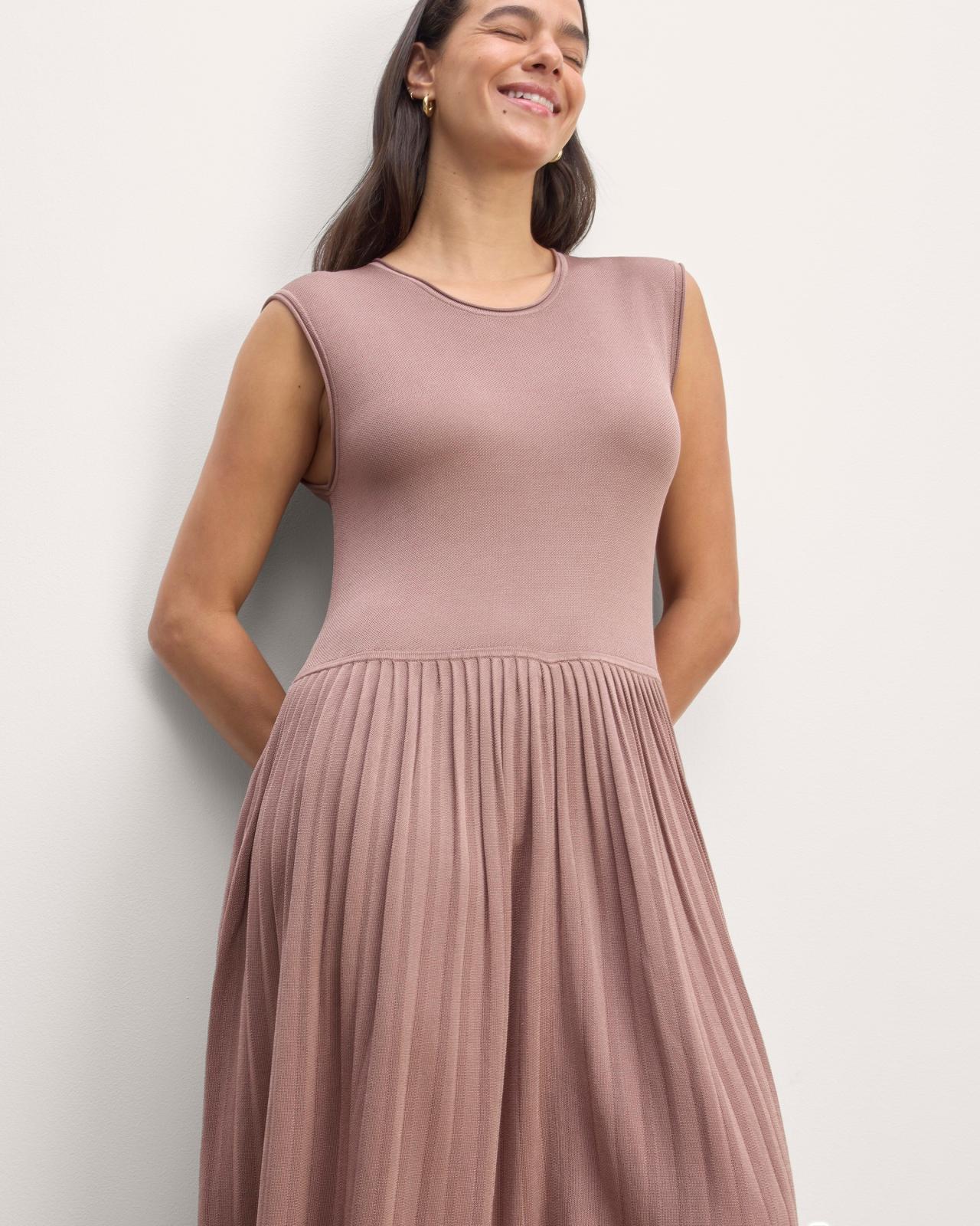 The Knit Pleated Dress Product Image