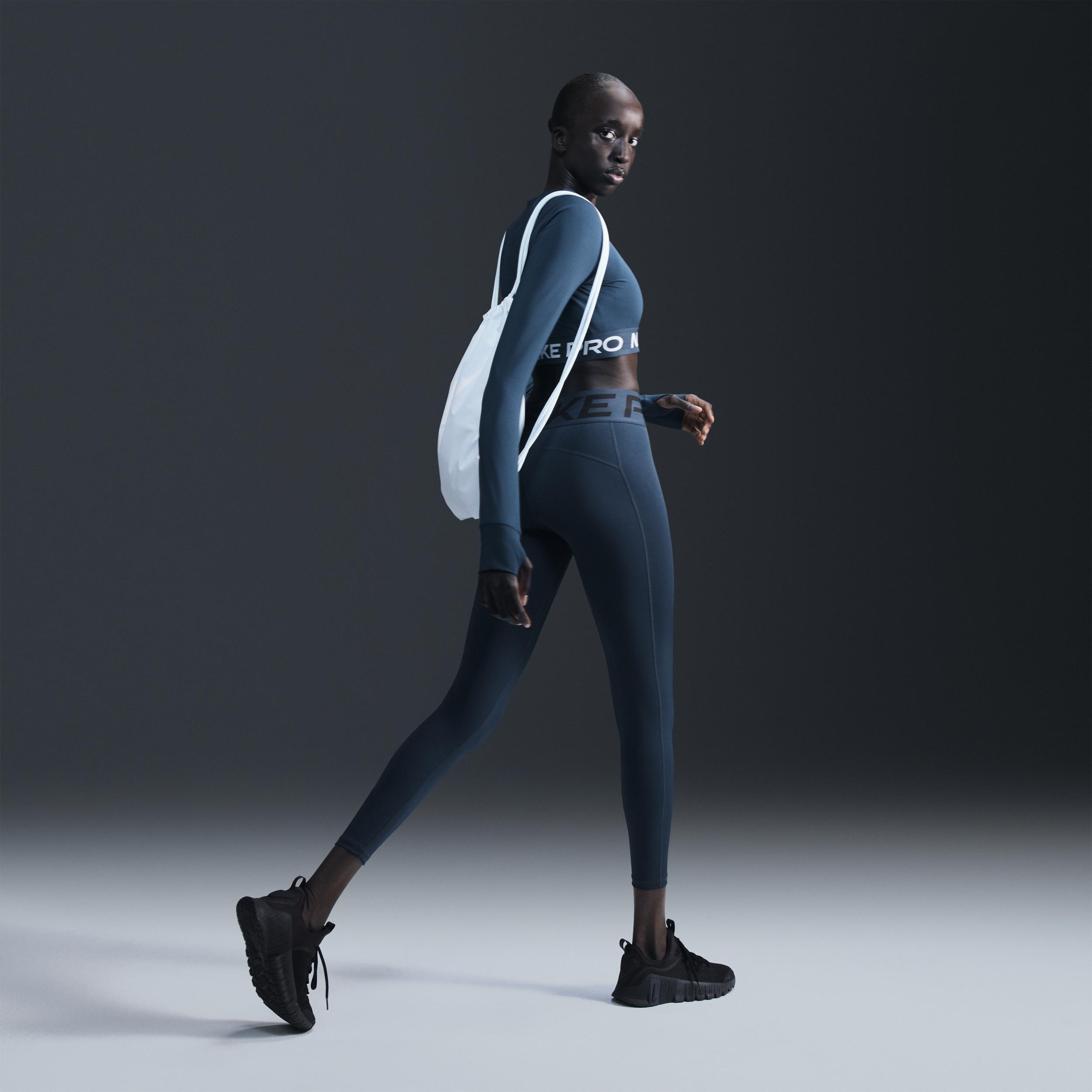 Women's Nike Pro Dri-FIT Cropped Long-Sleeve Top Product Image