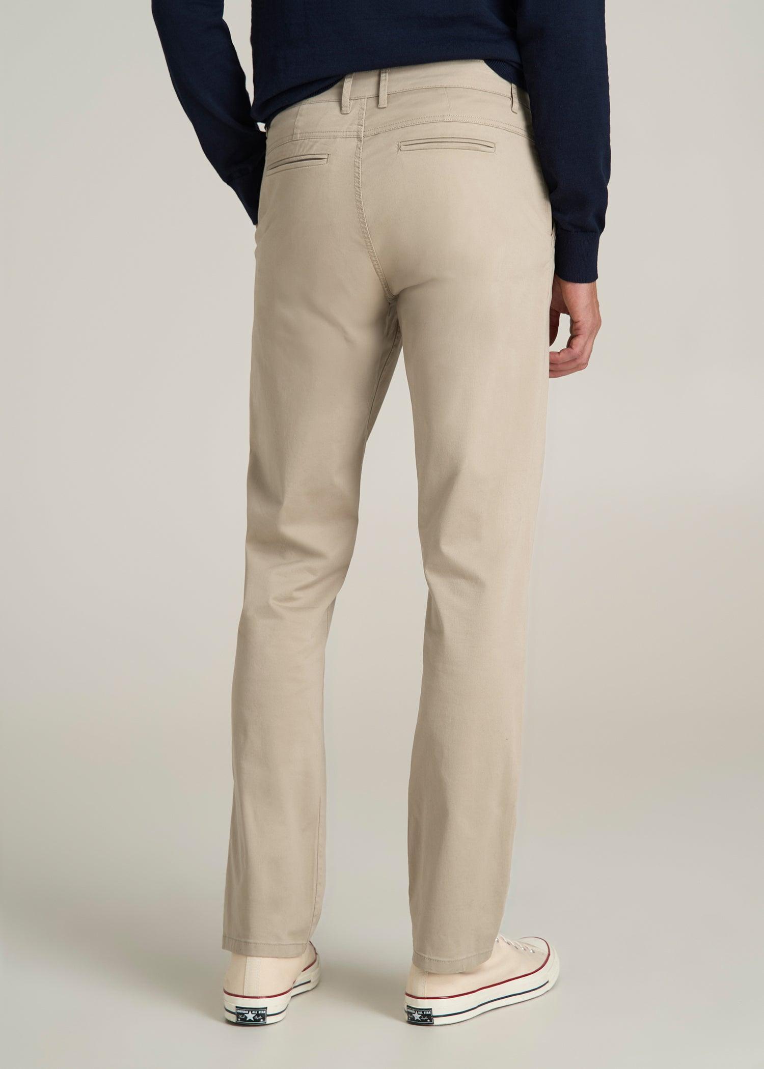 J1 STRAIGHT Leg Chinos for Tall Men in Desert Khaki Product Image