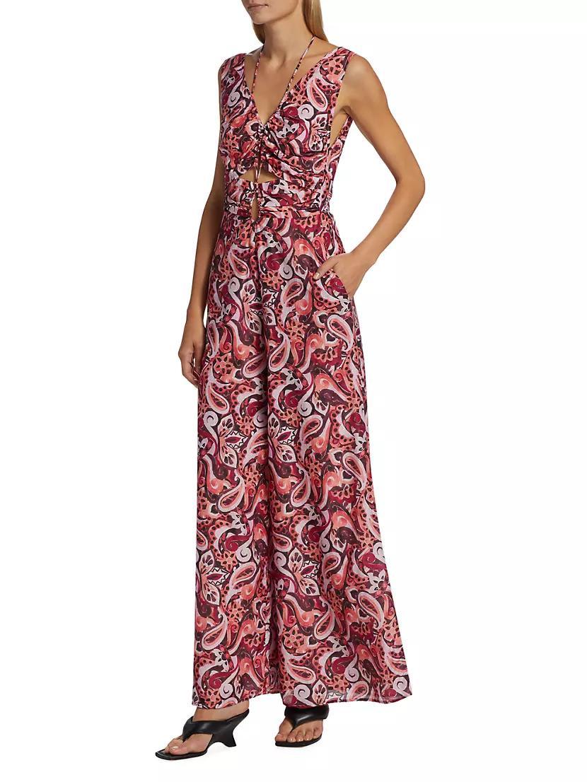 Sevres Printed Silk-Blend Jumpsuit Product Image