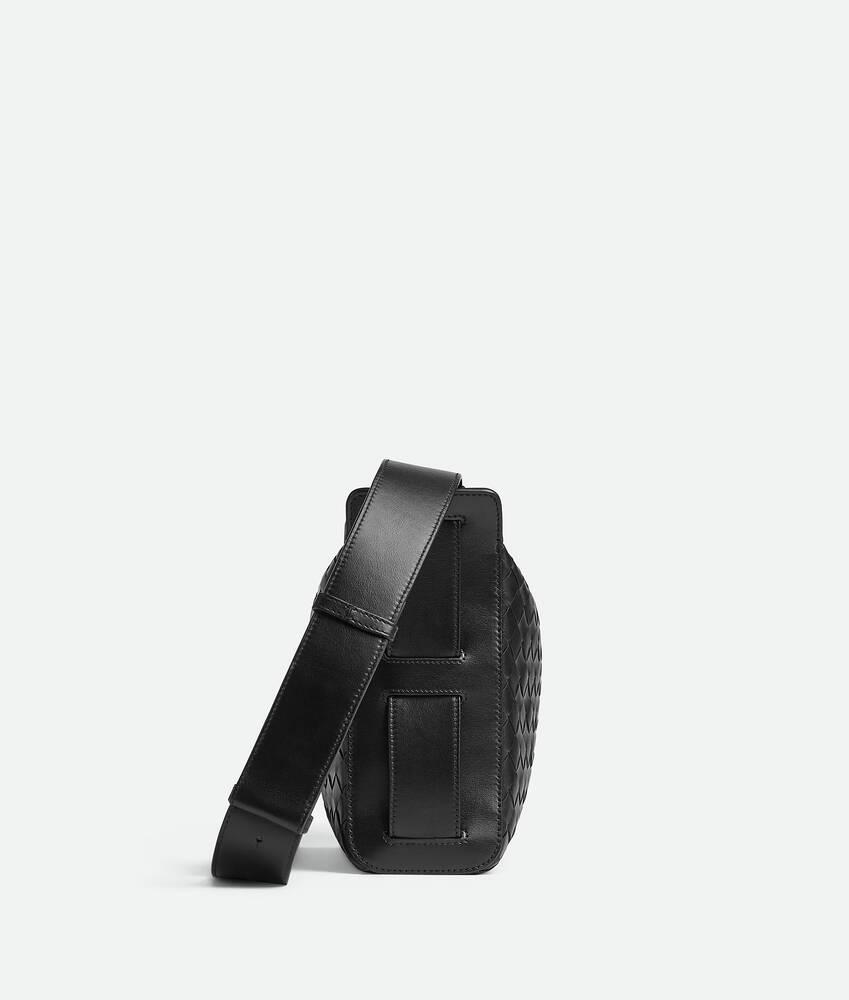 Men's Intrecciato Tribeca Top Handle in Black Product Image