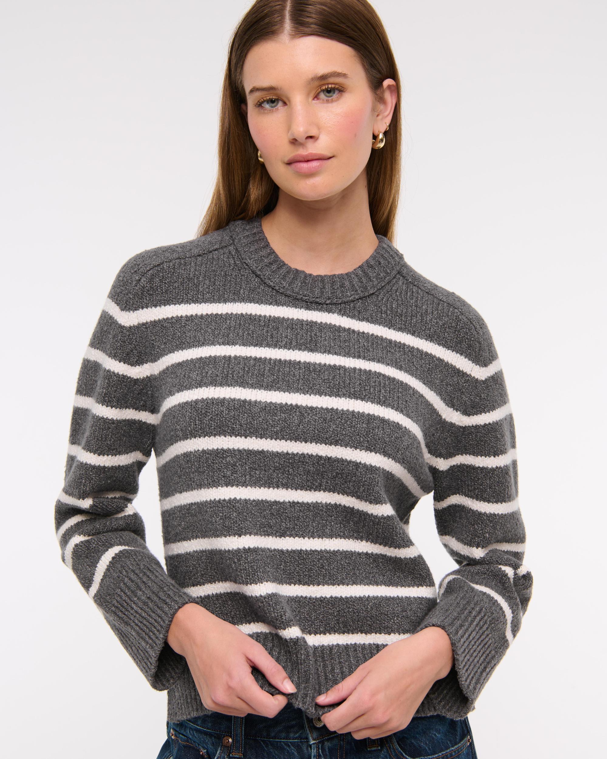 The A&F Madeline Textural Crew Sweater Product Image