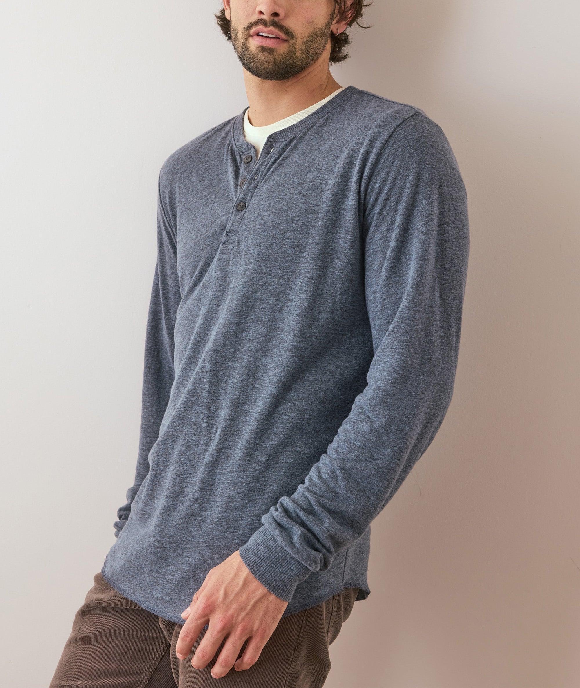 Double Knit Henley Product Image