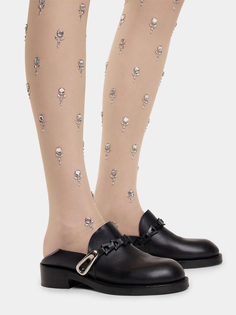 black MULES IN SMOOTH LEATHER Product Image