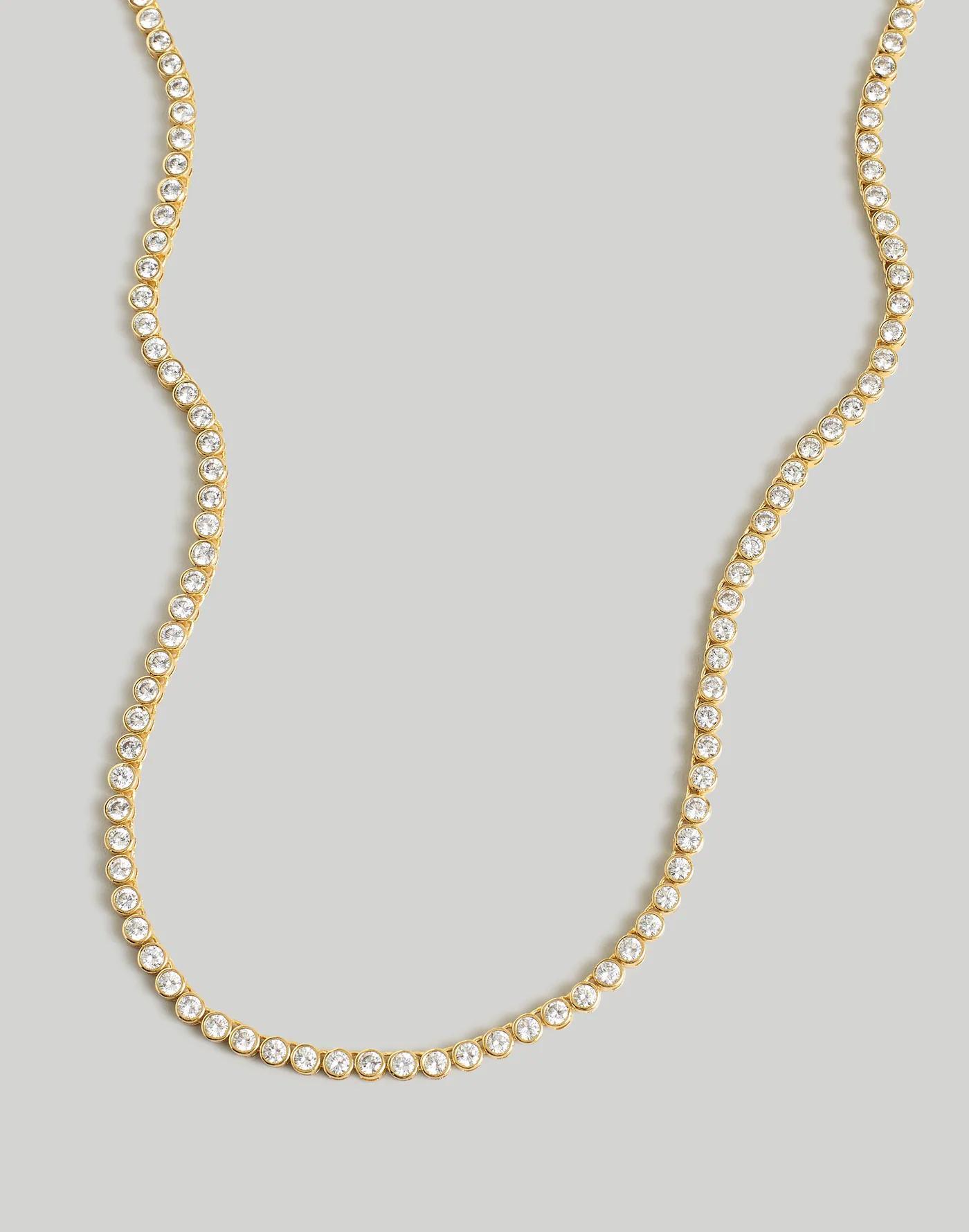 The Tennis Collection Bezel Set Crystal Necklace Product Image