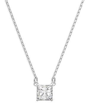 Swarovski Attract Square Crystal Pendant Necklace in Silver Tone, 14.87-16.87 Product Image