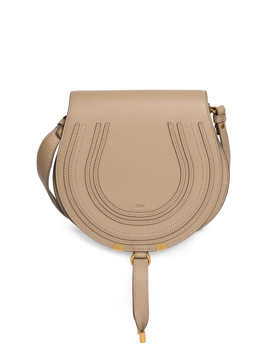 Womens Marcie Leather Saddle Bag Product Image