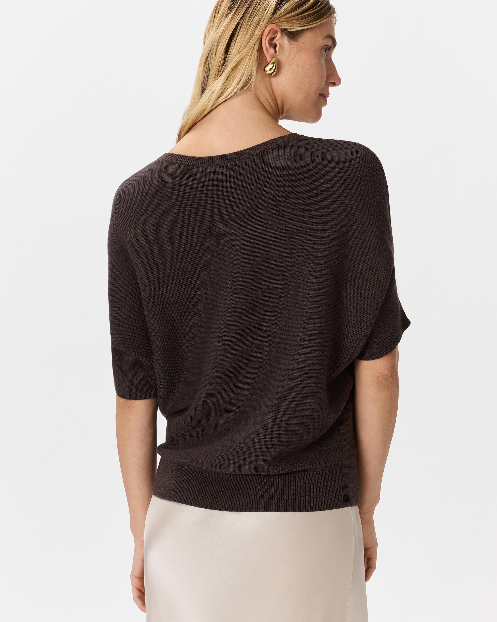 Quince | Women's Lightweight Cotton Cashmere Link-Stitch Dolman Sweater Size XL Product Image