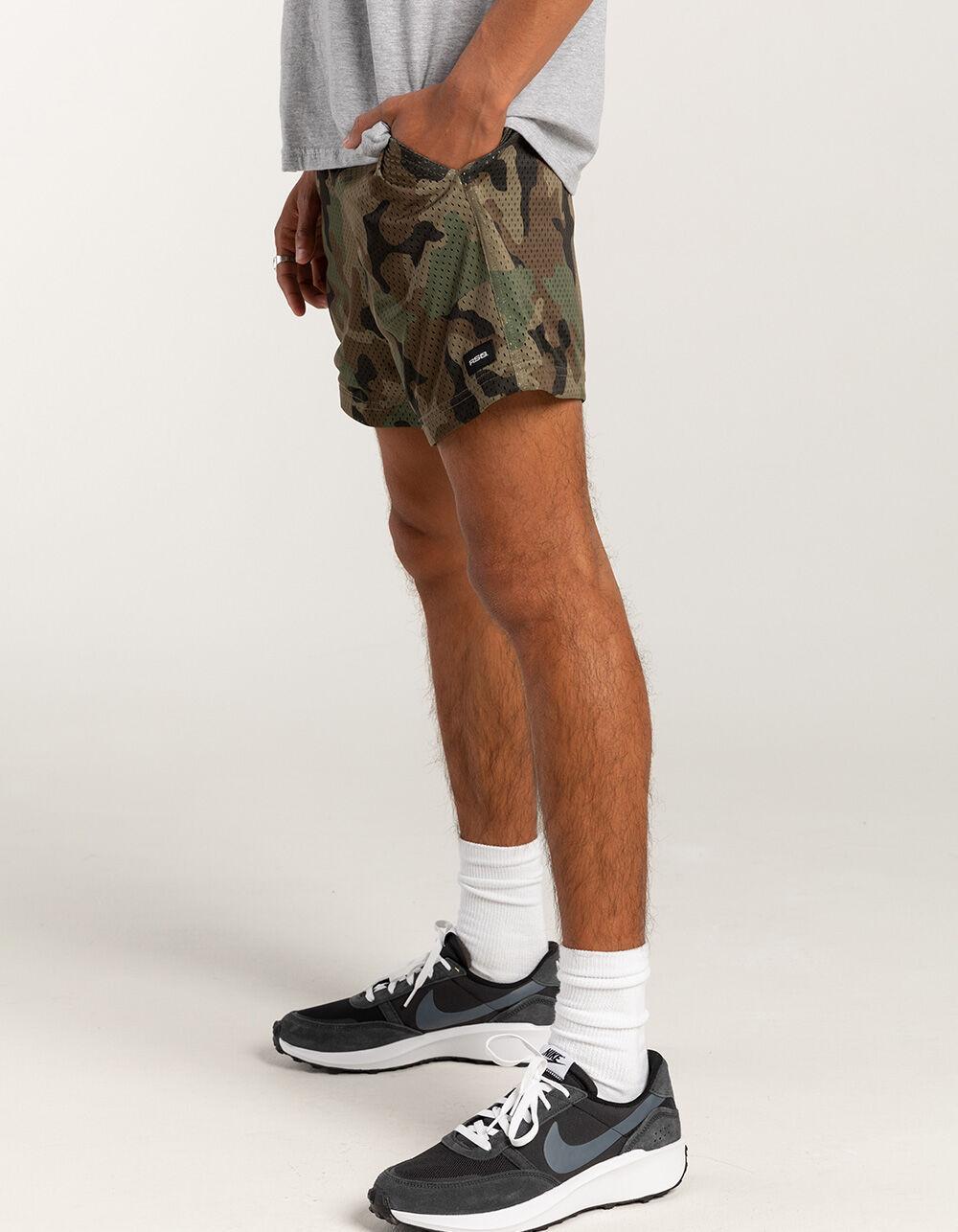 RSQ Mens 6" Mesh Shorts - RED COMBO Product Image