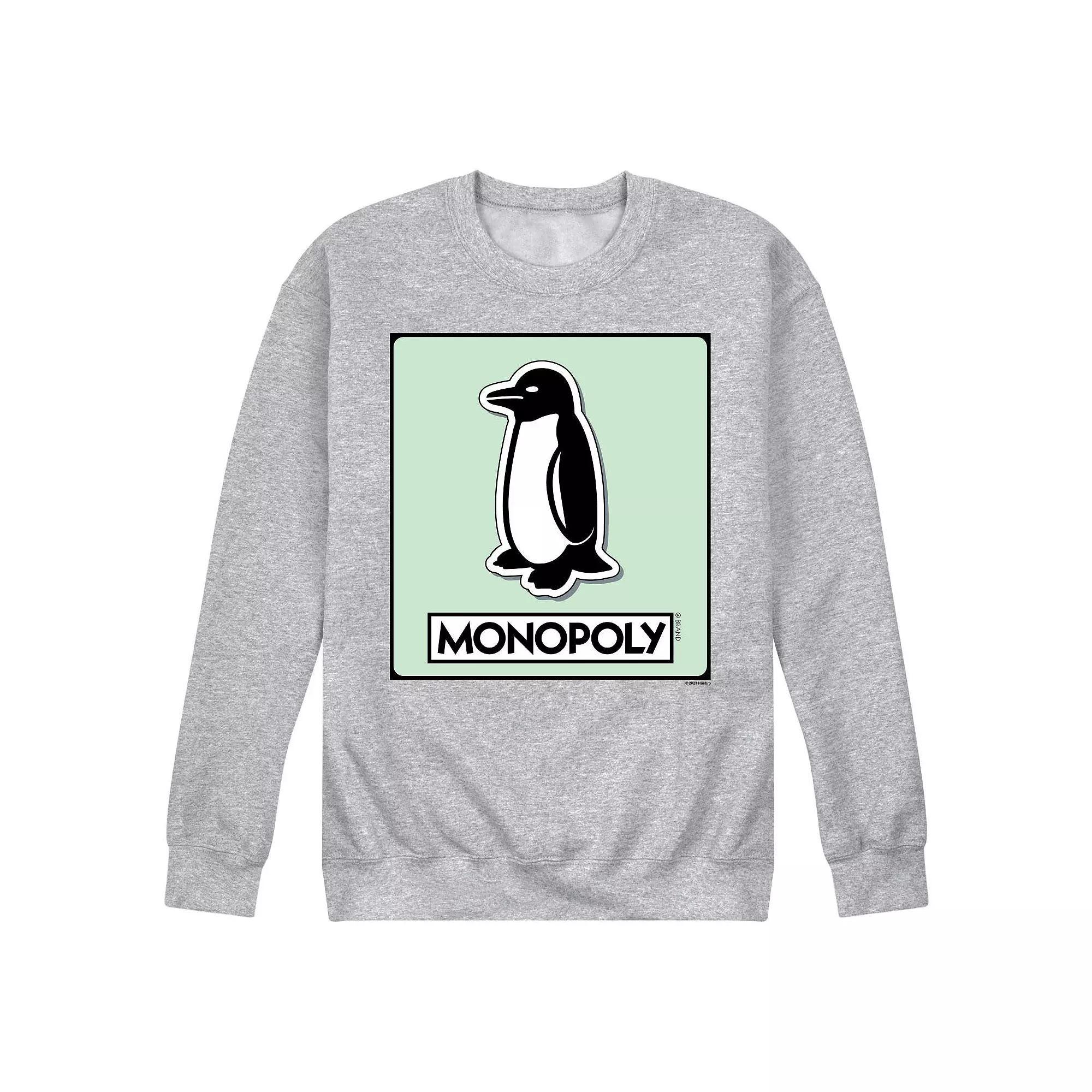 Mens Monopoly Penguin Game Token Fleece Sweatshirt Product Image