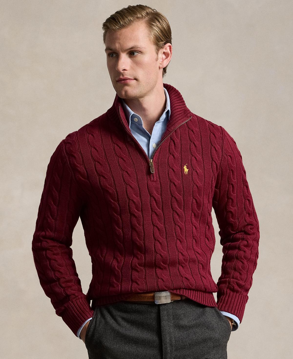Polo Ralph Lauren Cable Knit Cotton Quarter Product Image