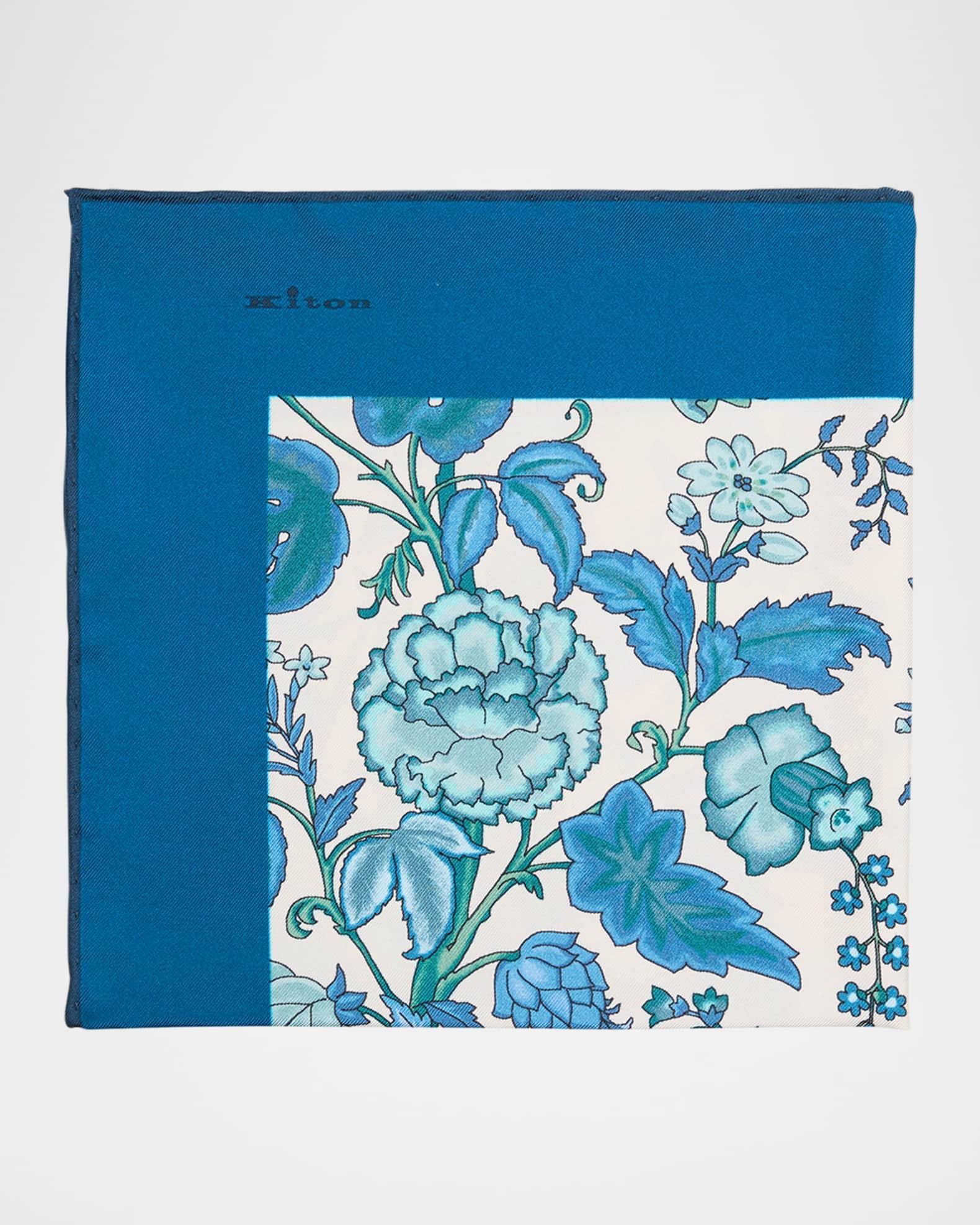 Men's Silk Large Paisley Pocket Square Product Image