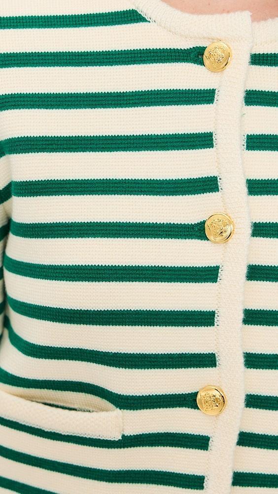 English Factory Knit Striped Sweater Cardigan | Shopbop Product Image