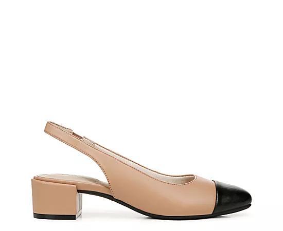 LifeStride Becoming Women's Slingback Pumps, Size: 9.5 Wide, Sienna Black Faux Product Image