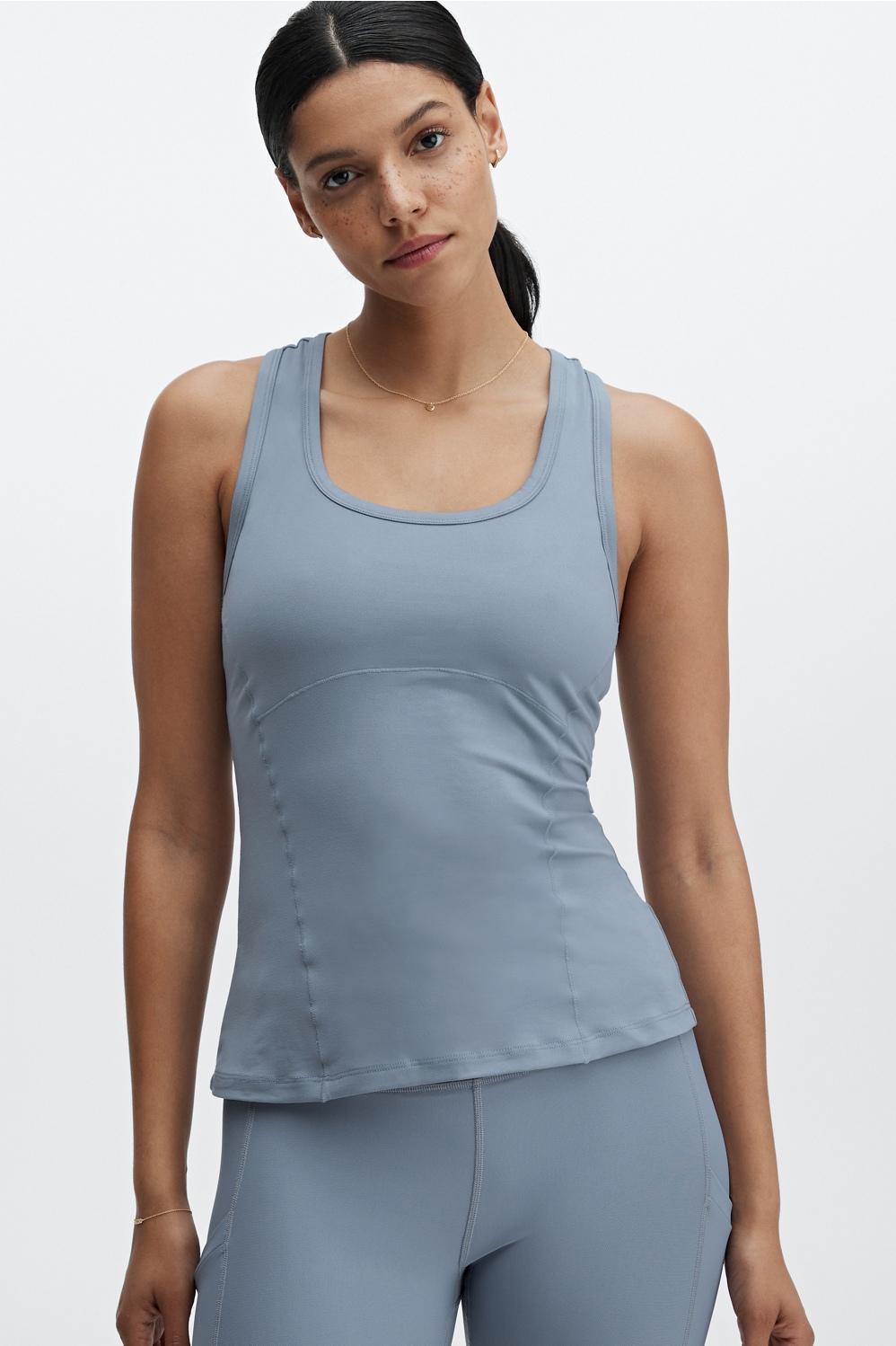 Fabletics Phoenix Racerback Tank Womens blue plus Size 3X Product Image