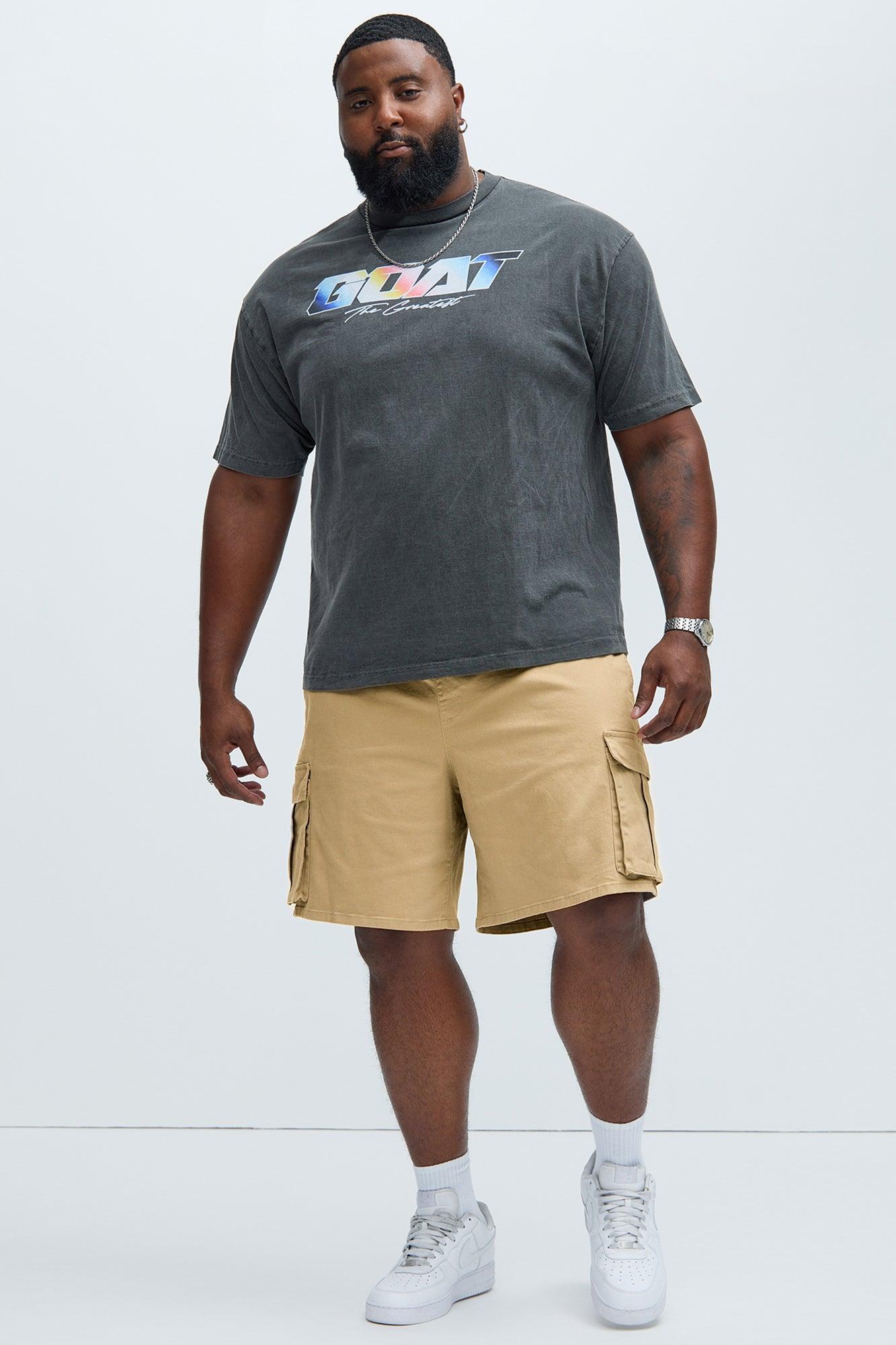 Twill Volley Cargo Shorts - Khaki Product Image