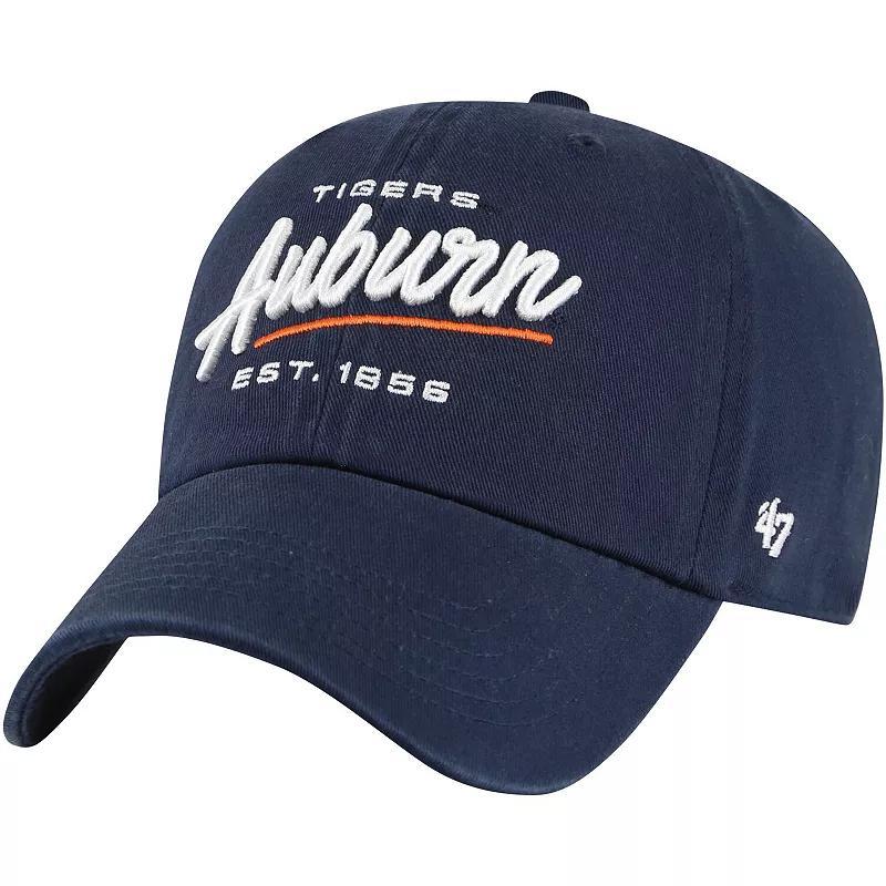 Women's '47 Navy Auburn Tigers Sidney Clean Up Adjustable Hat, Blue Product Image