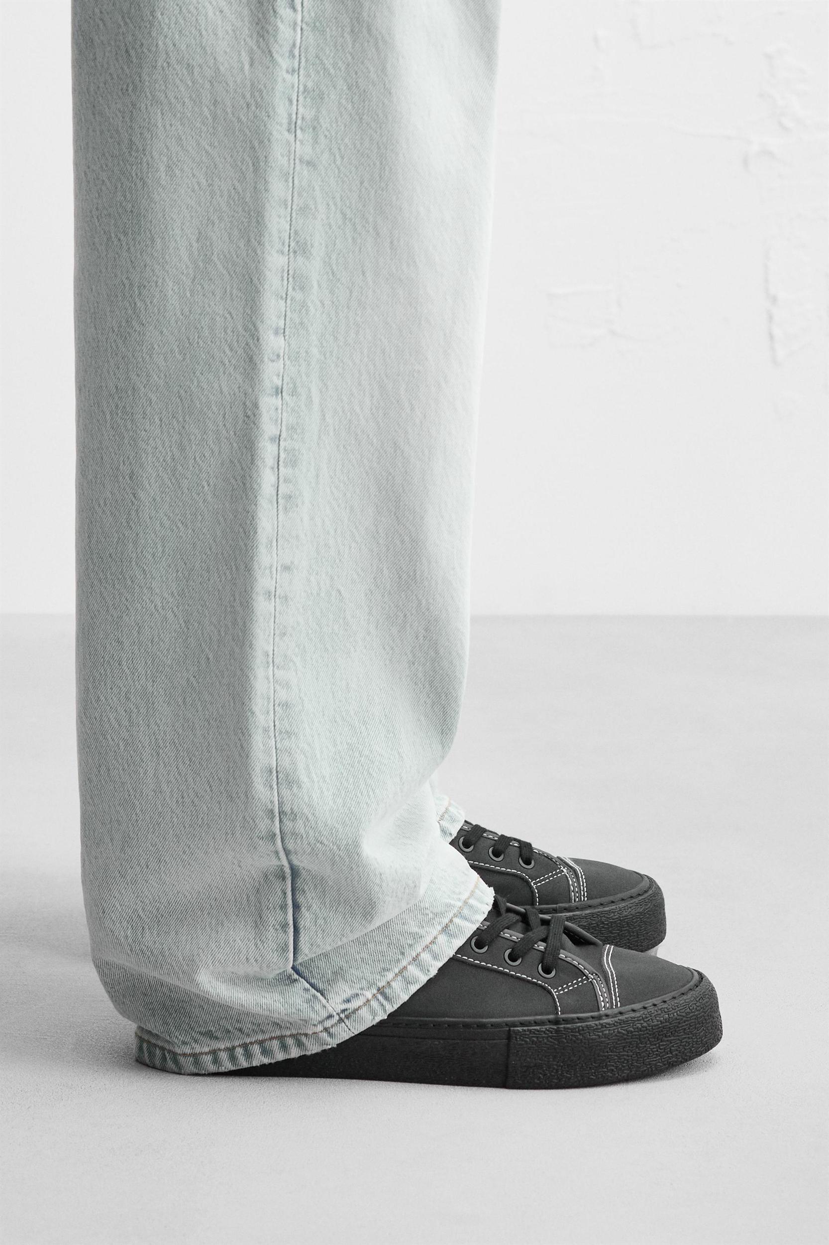 TOPSTITCH HIGH-TOP SNEAKERS Product Image