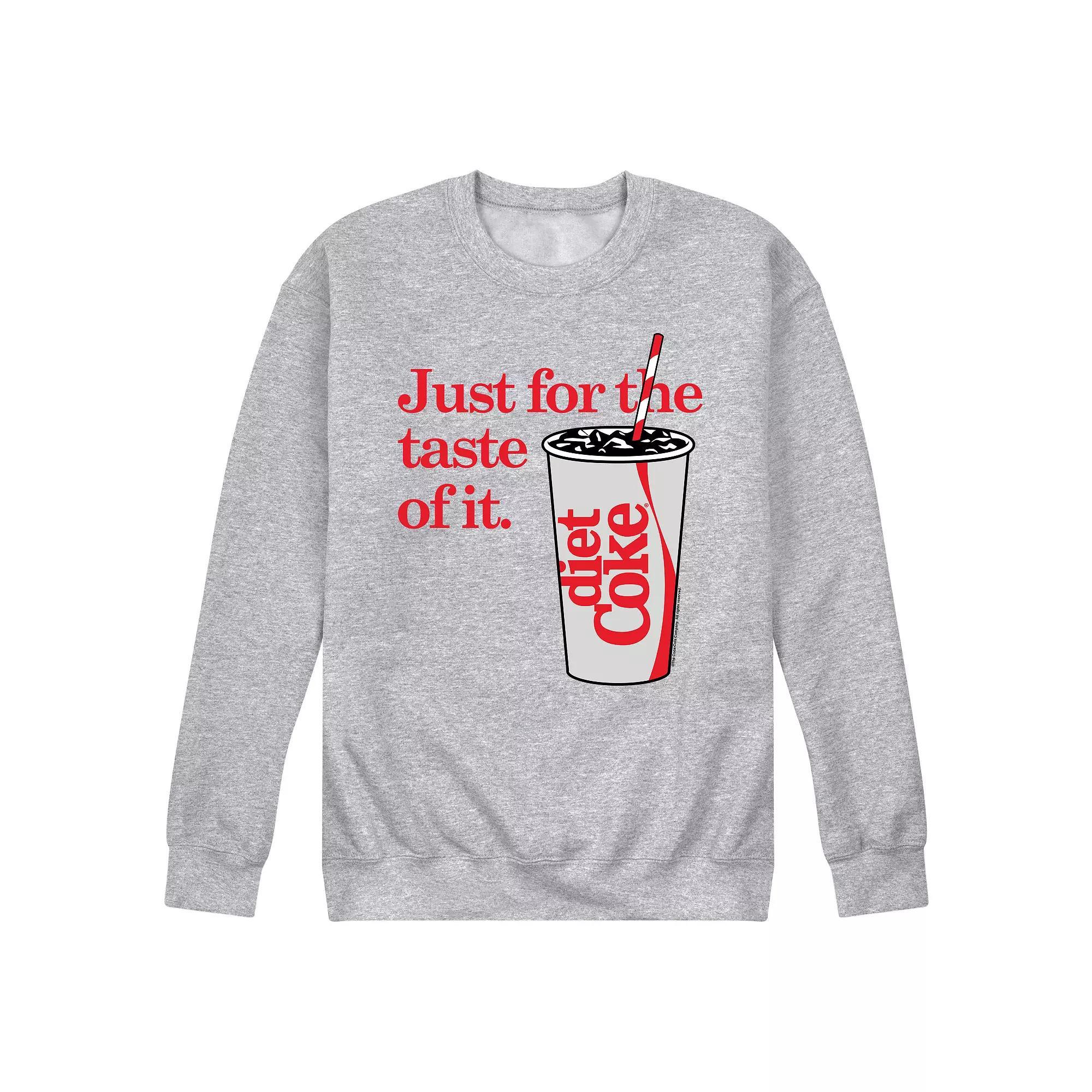Mens Diet Coke Just For Taste of It Fleece Sweatshirt Product Image