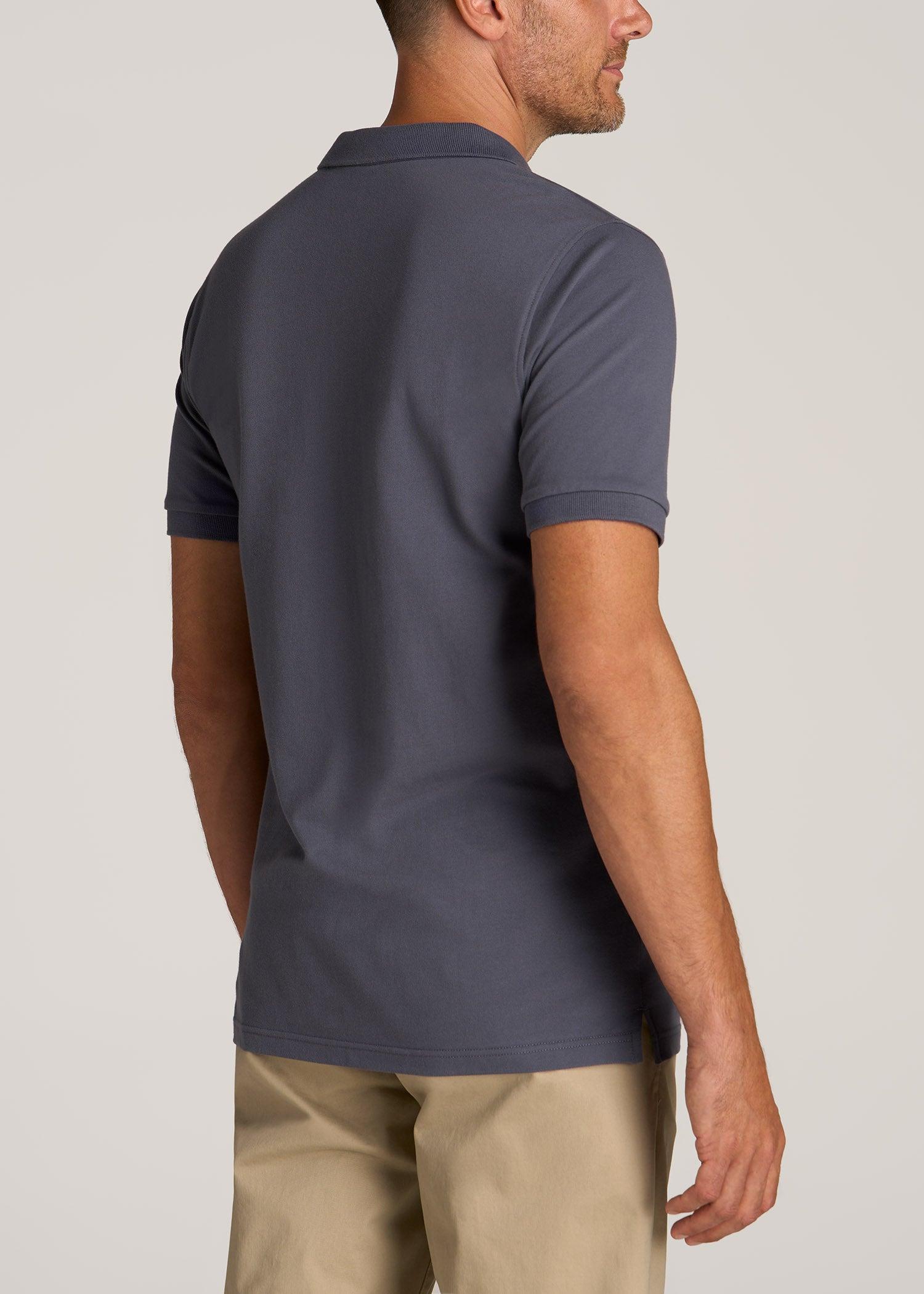Men's Tall Classic Polo with Embroidered Logo in Cherry Brown Product Image