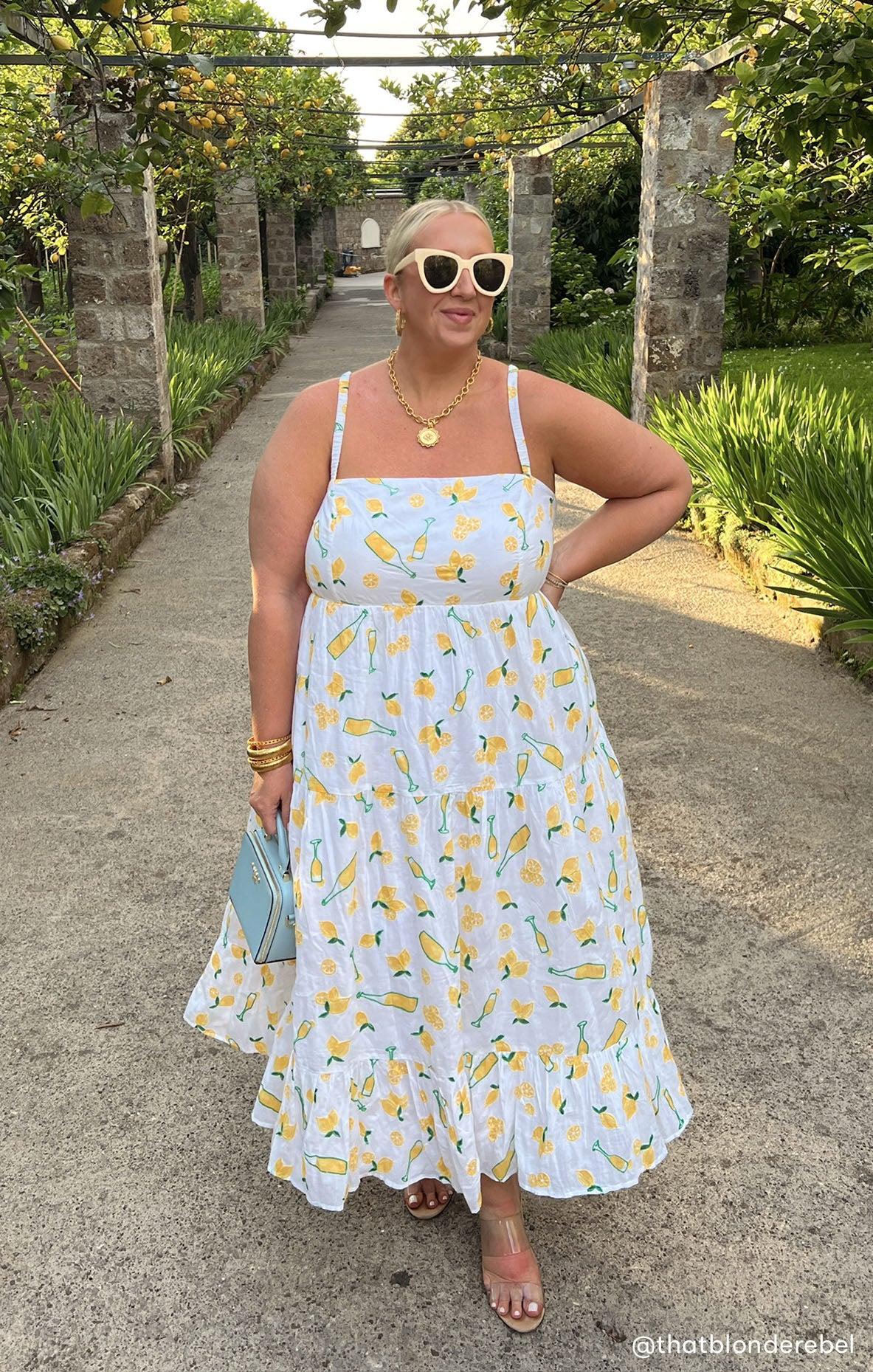 Summer Fling Midi Dress ~ Limoncello Embroidery Product Image