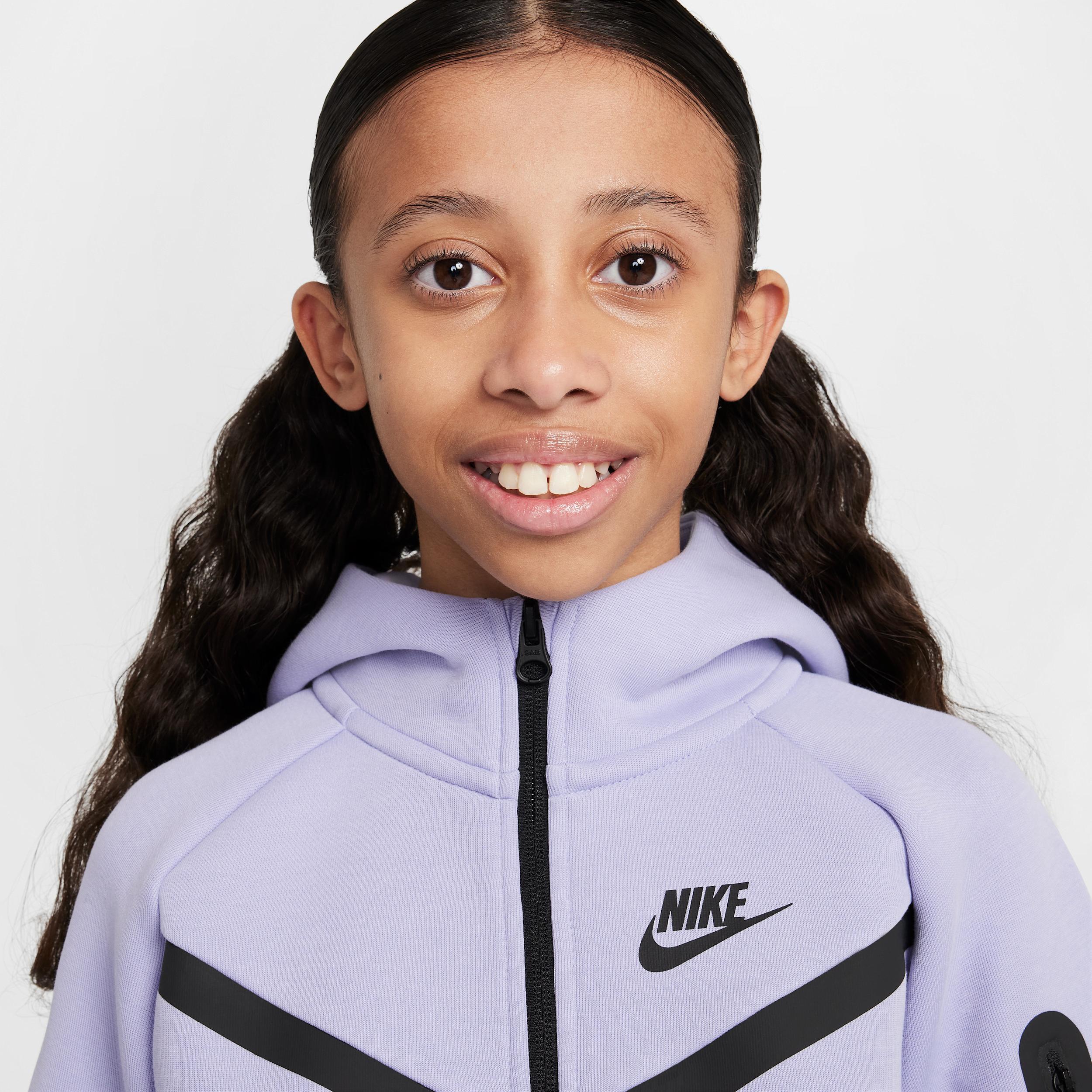 Women's Nike Sportswear Tech Fleece Girls' Full-Zip Hoodie Product Image