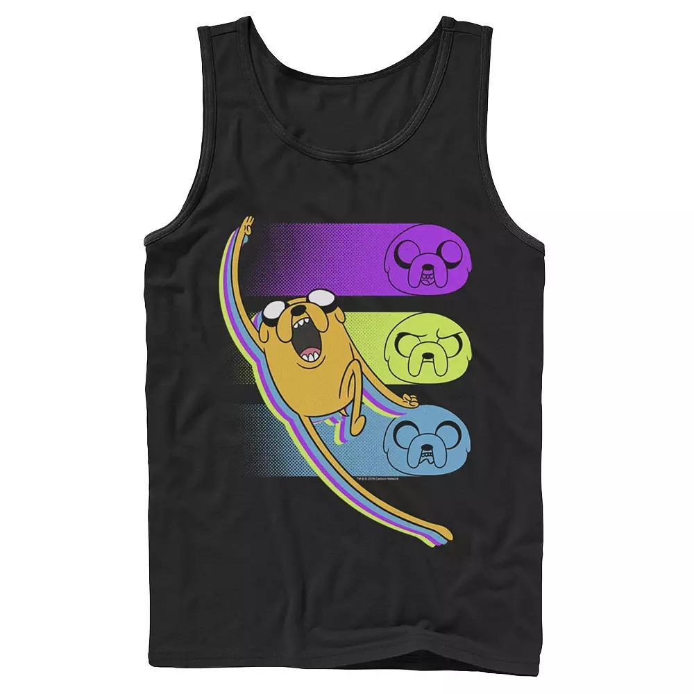 Men's Cartoon Network Adventure Time Jake Emotions Tank Top, Size: Large, Athletic Grey Product Image