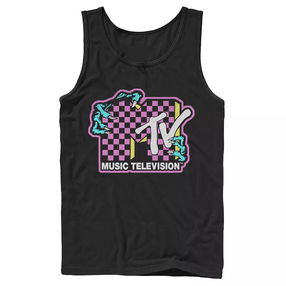 Men's MTV Checkered Zombie Hands Tank Top, Size: XXL, Black Product Image