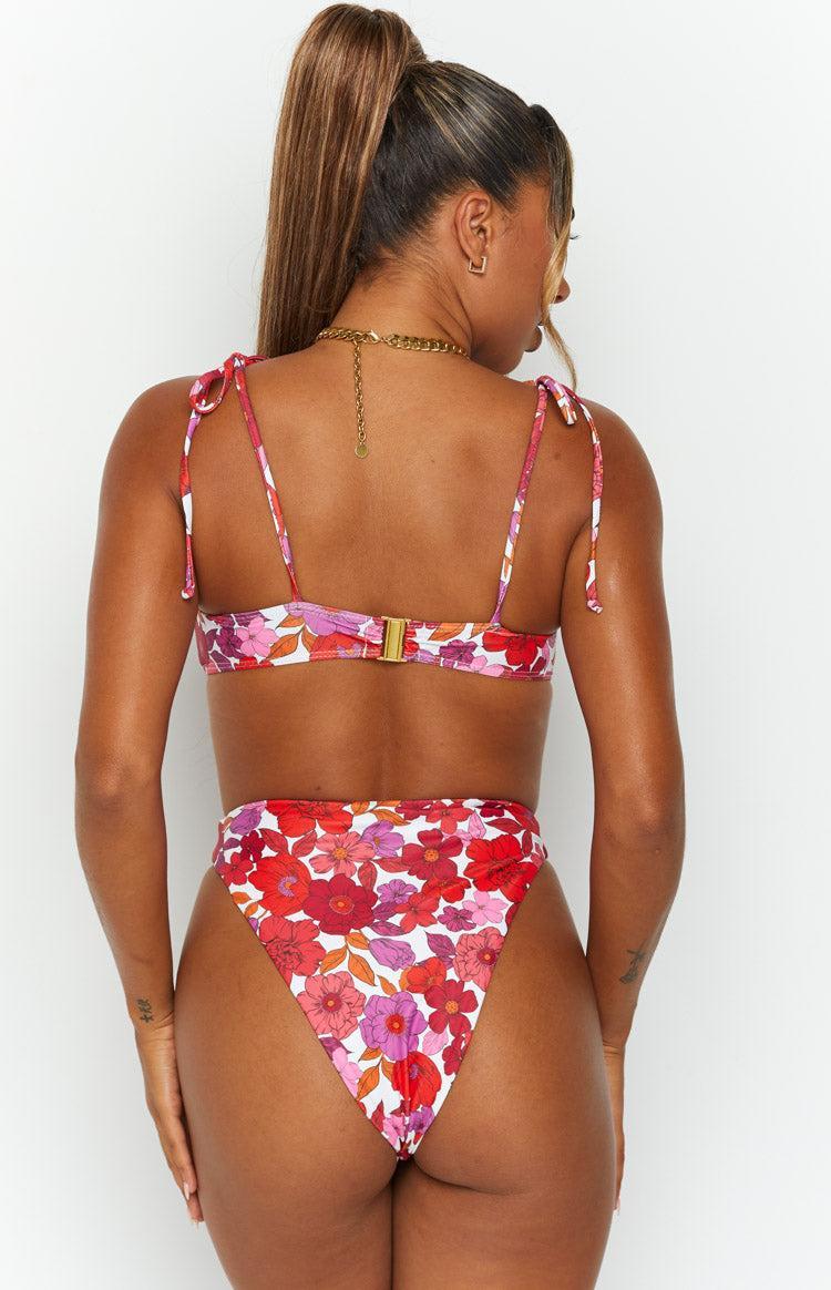9.0 Swim Jamilla Pink Floral Bikini Bottoms Product Image