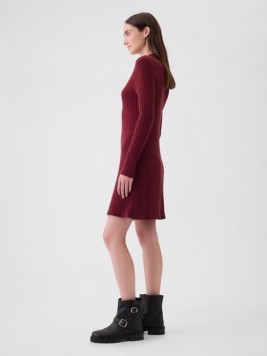 CashSoft Polo Sweater Mini Dress Product Image