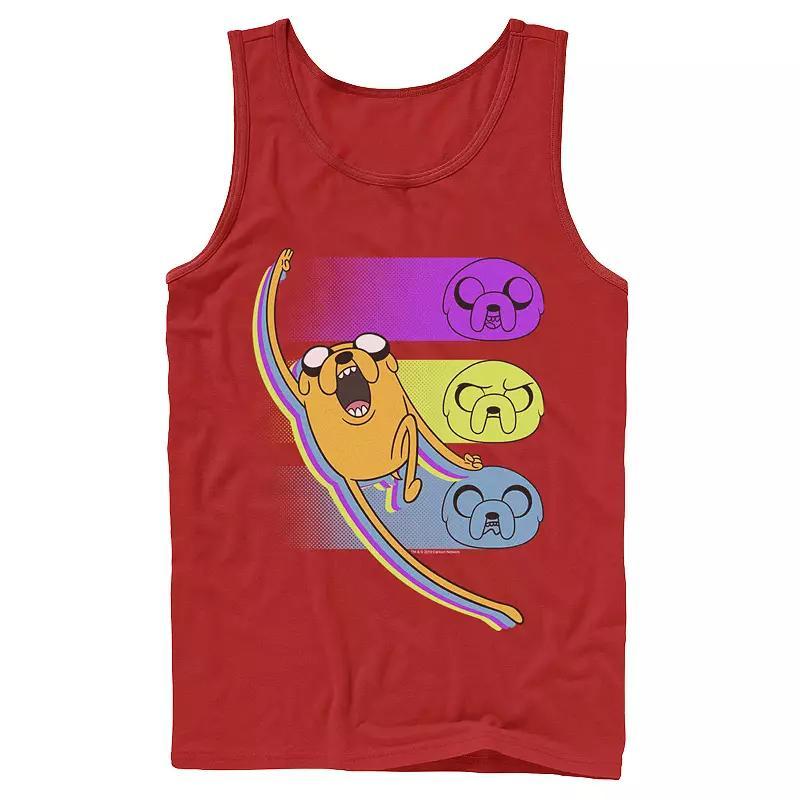 Men's Cartoon Network Adventure Time Jake Emotions Tank Top, Size: XL, Red Product Image