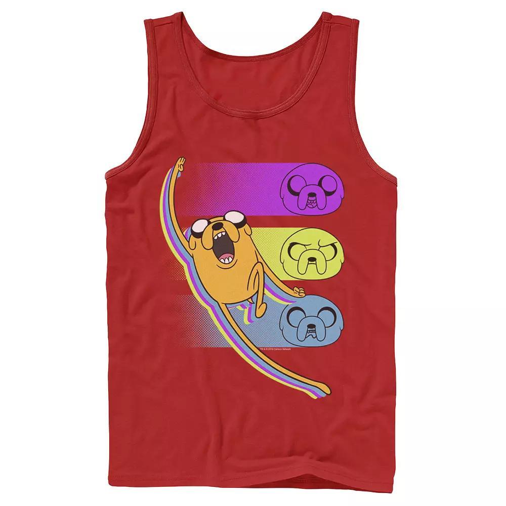 Men's Cartoon Network Adventure Time Jake Emotions Tank Top, Size: XL, Red Product Image