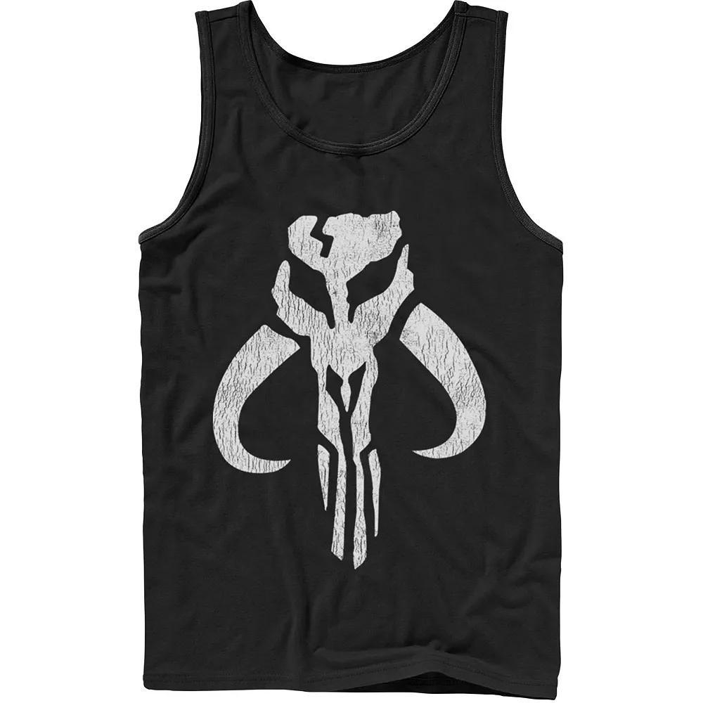 Men's Star Wars Mando Symbol Tank Top, Size: Large, Black Product Image