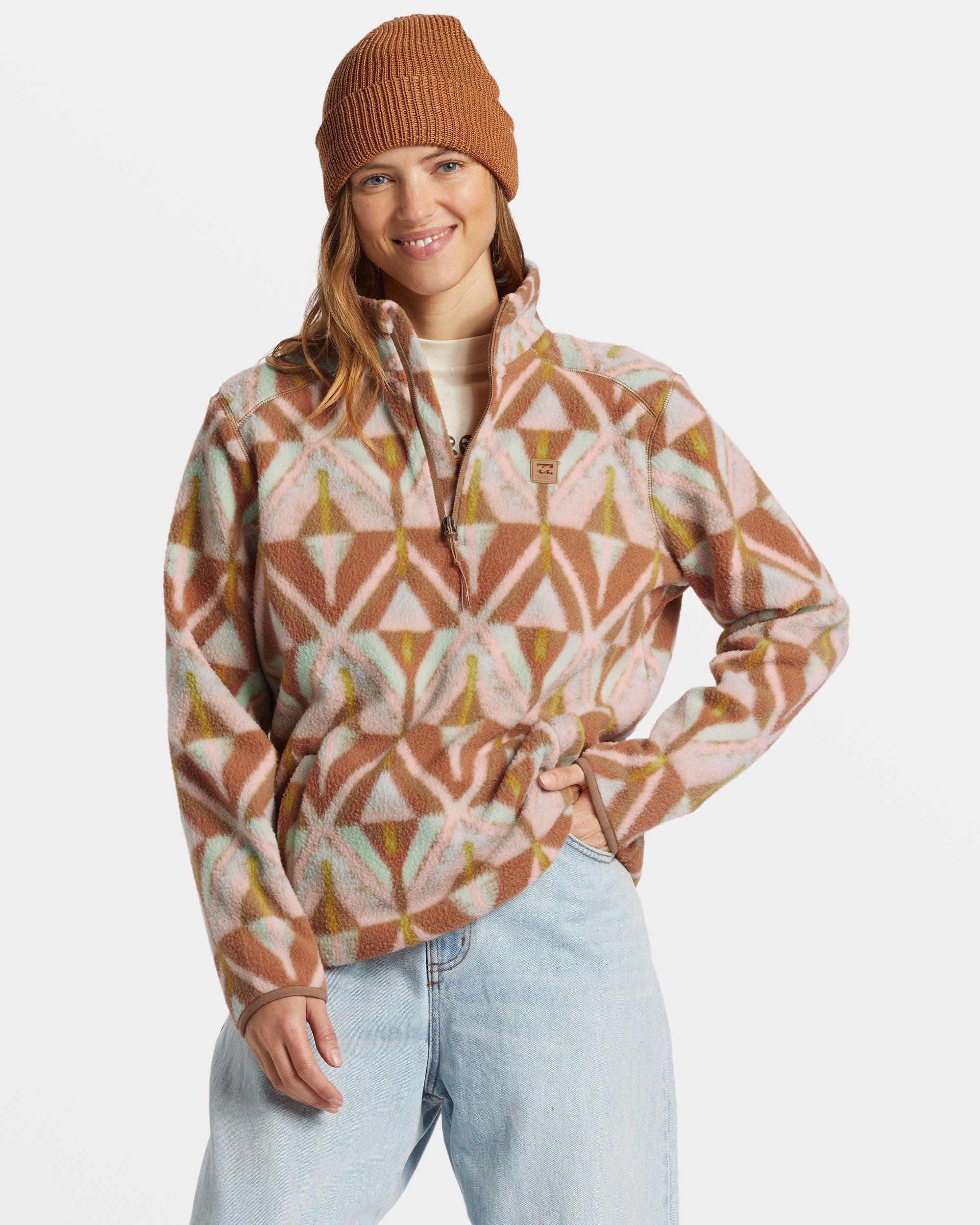 A/Div Boundary Mock 3 Half-Zip Pullover Sweatshirt - Sandalwood Female Product Image