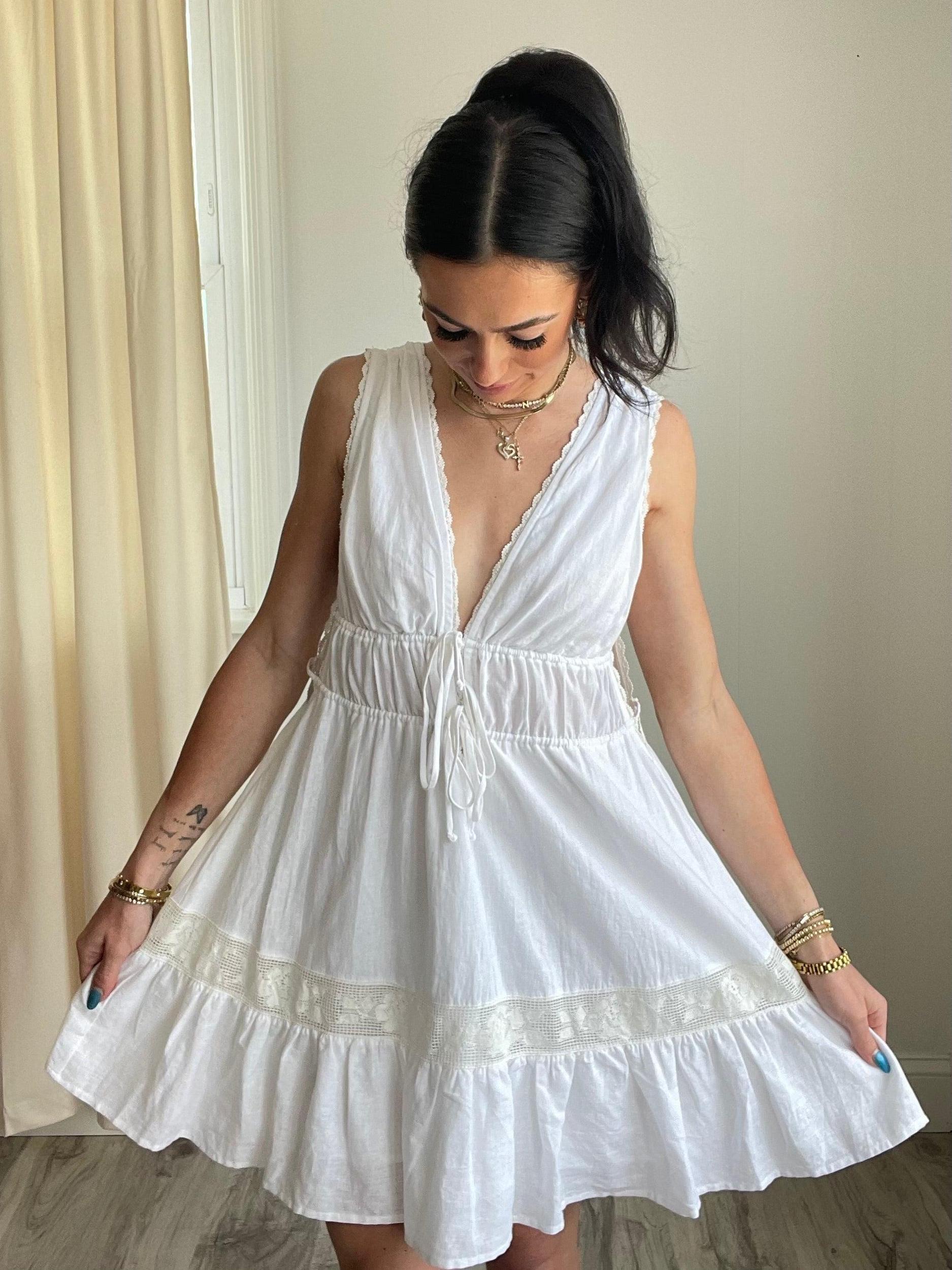 FINAL SALE Khole Mini Dress | White Product Image