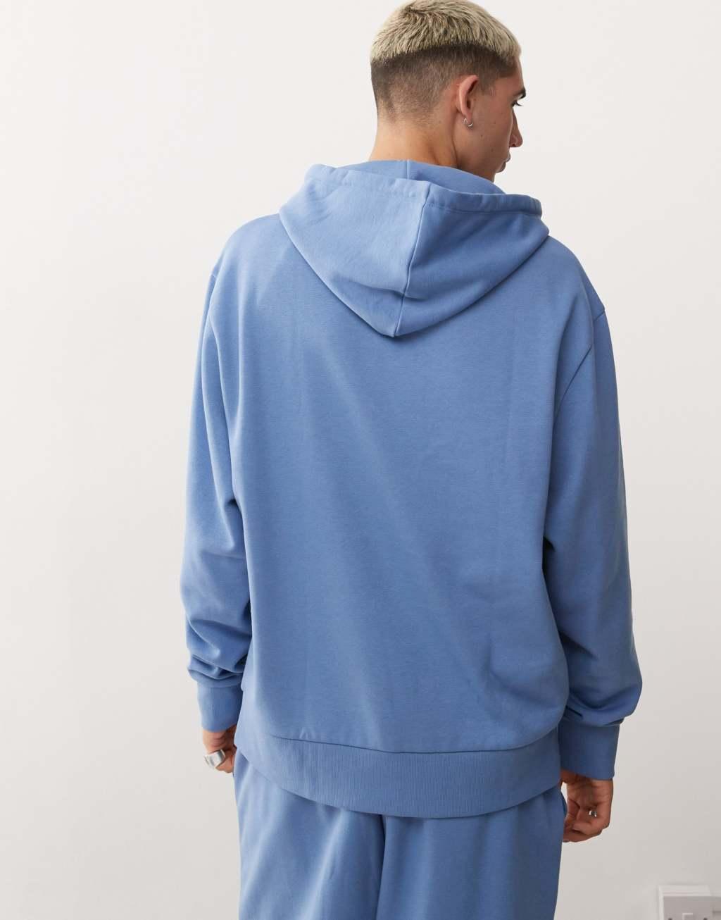COLLUSION print hoodie in blue - part of a set Product Image