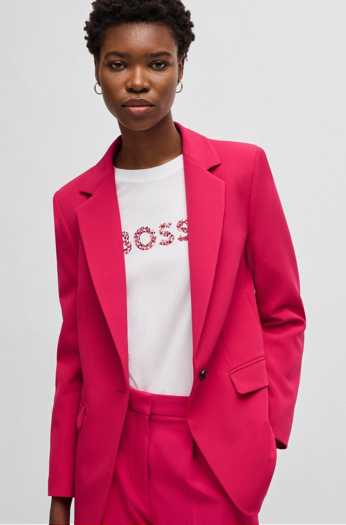 Fitted blazer in stretch fabric Product Image