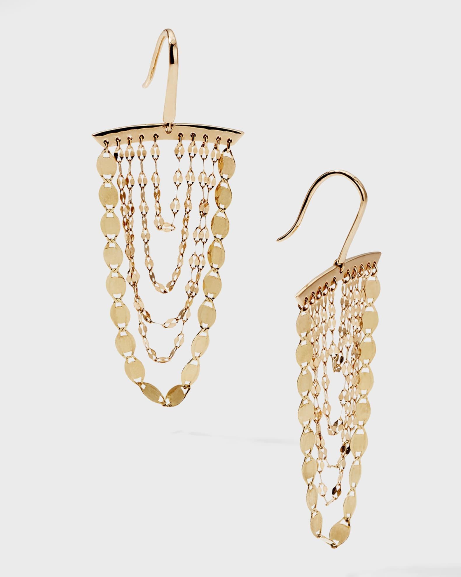 Small Nude Cascade Earrings Product Image
