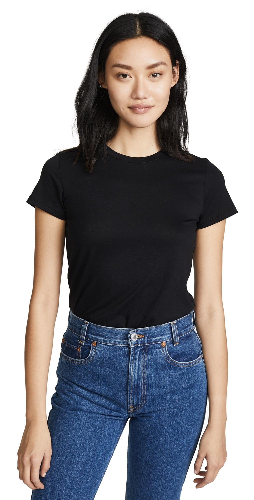 Essential Crewneck Pima Cotton Tee Product Image