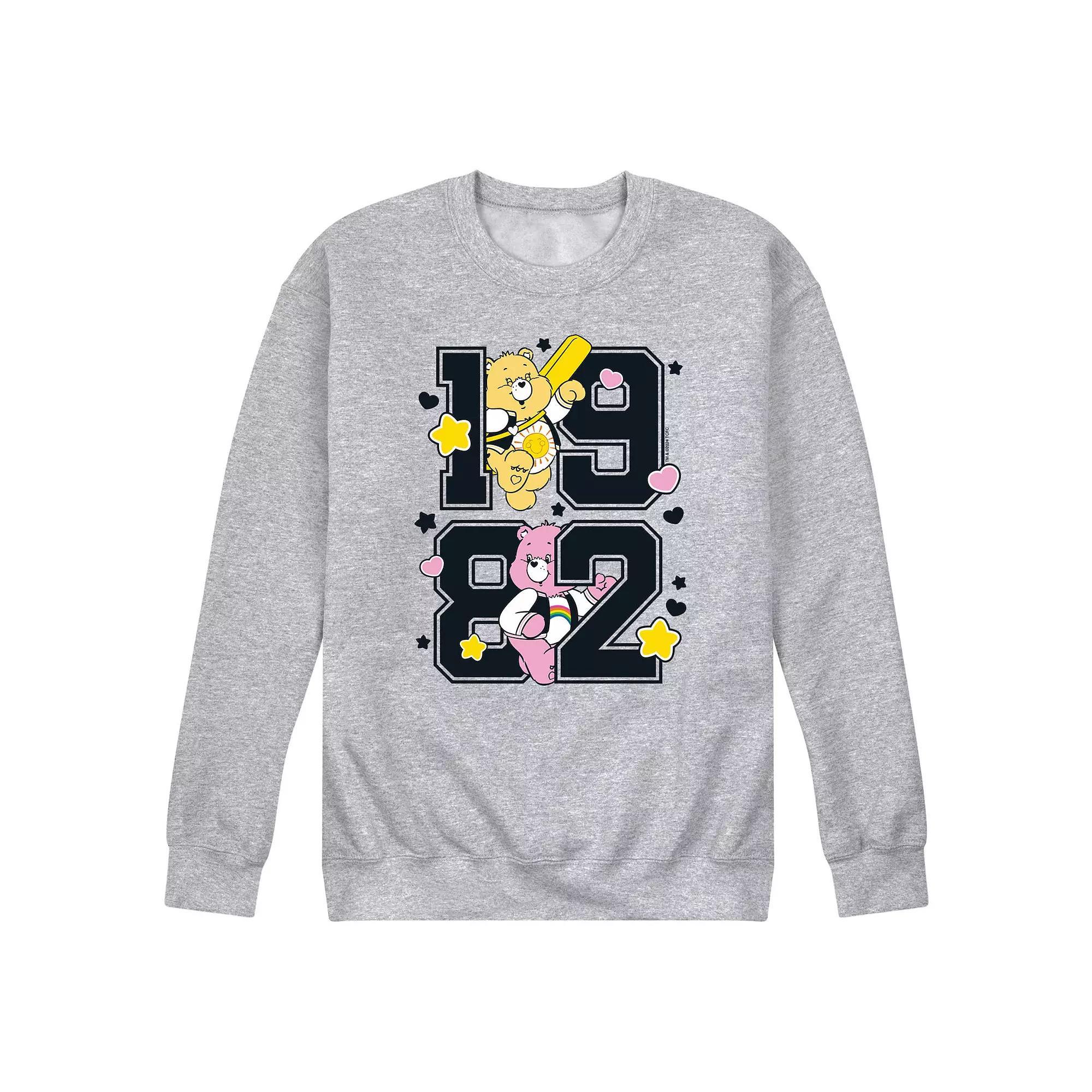 Mens Care Bears Care Bears 1982 Fleece Sweatshirt Grey Gray Product Image